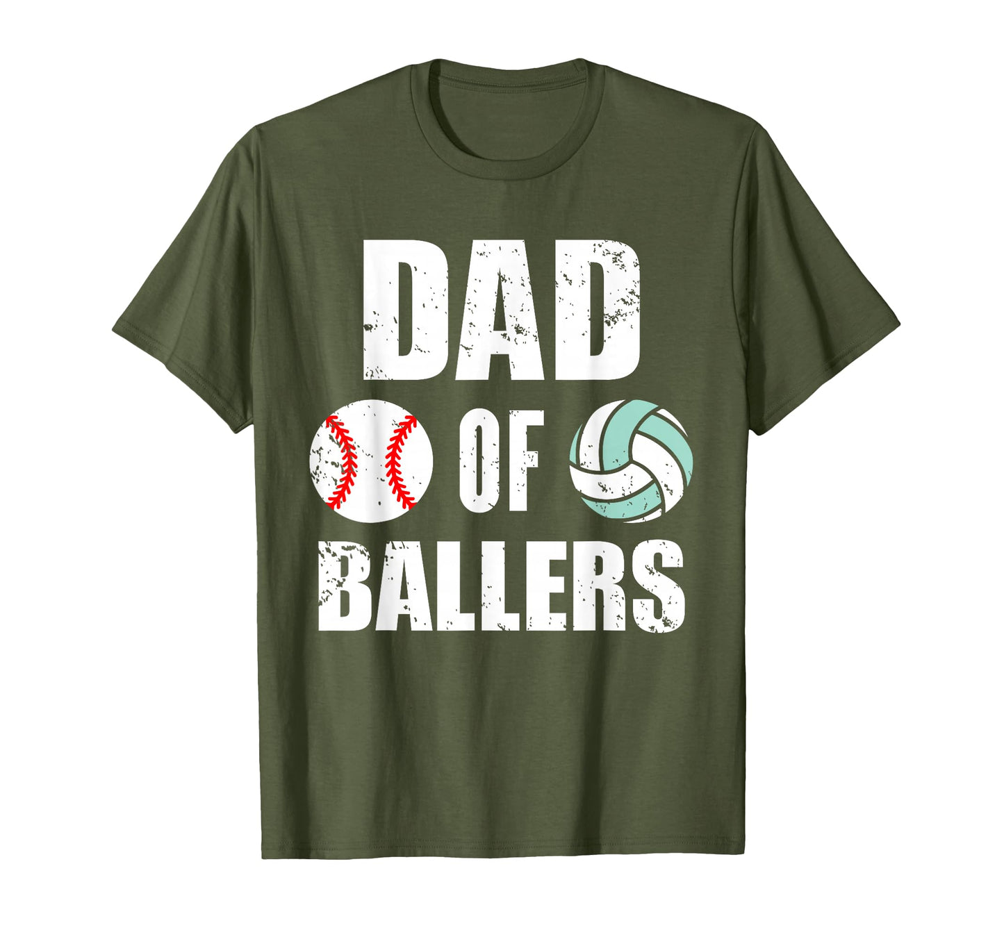 Mens Dad Ballers Funny Baseball T-Shirt - Casual Everyday Wear for Adults - T-Shirt, Sweatshirt, Hoodie