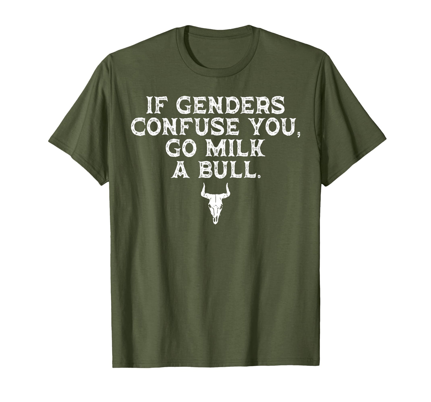 Funny If Genders Confuse You Go Milk Bull T-Shirt - Custom Art Print Unisex - T-Shirt, Sweatshirt, Hoodie