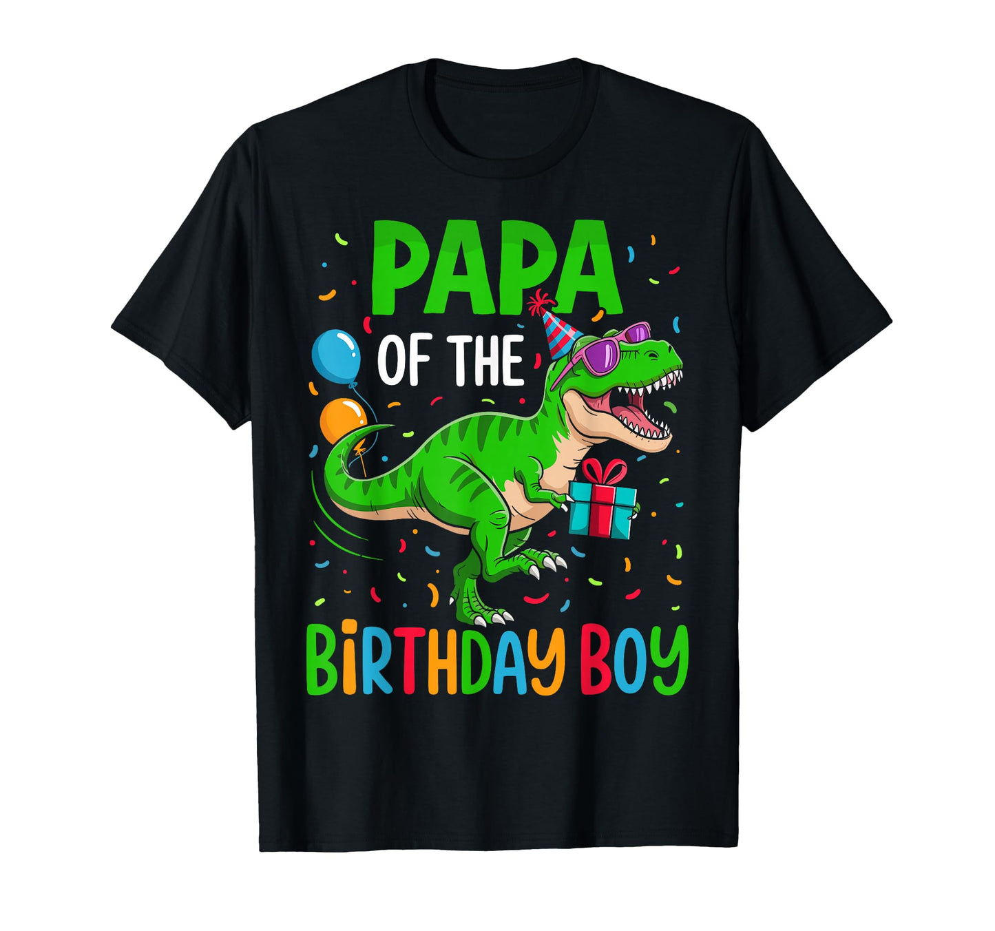 Papa Birthday Party Outfit Dinosaur Squad T-Shirt - Trendy Graphic Unisex - T-Shirt, Sweatshirt, Hoodie
