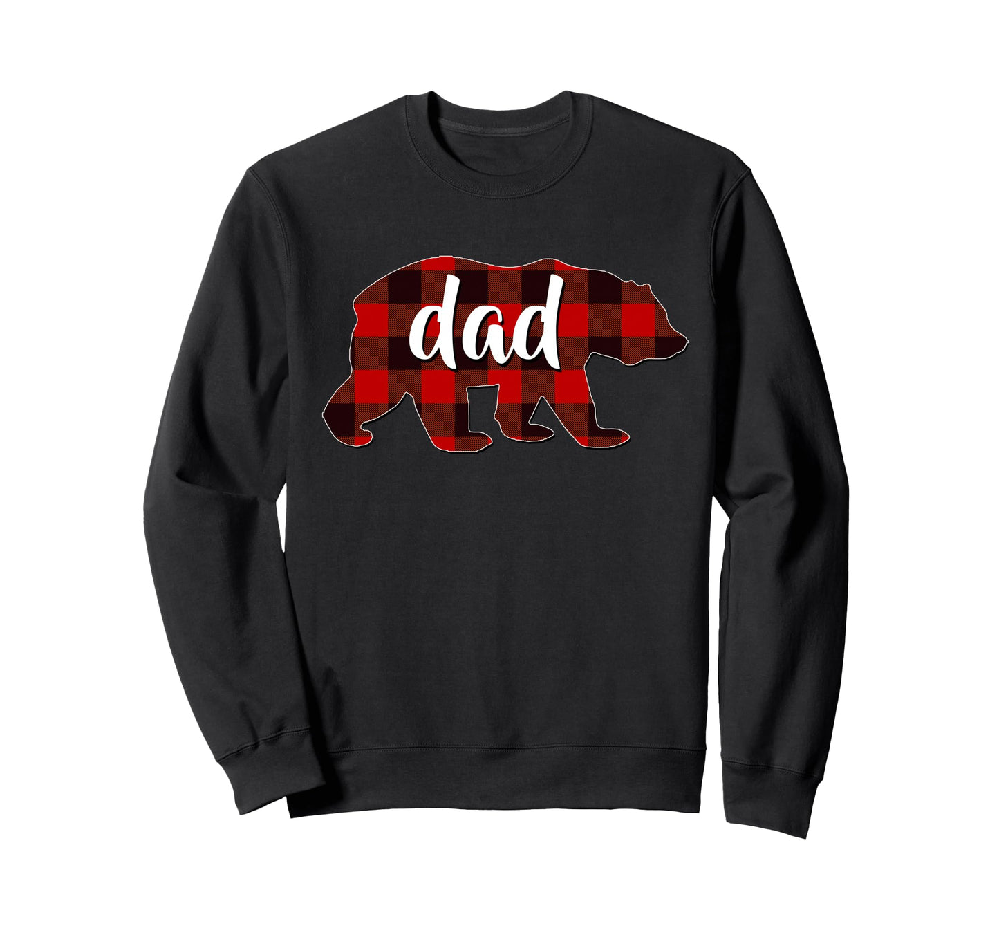 Red Plaid Dad Buffalo Matching Sweatshirt - Custom Art Print for Adults - T-Shirt, Sweatshirt, Hoodie