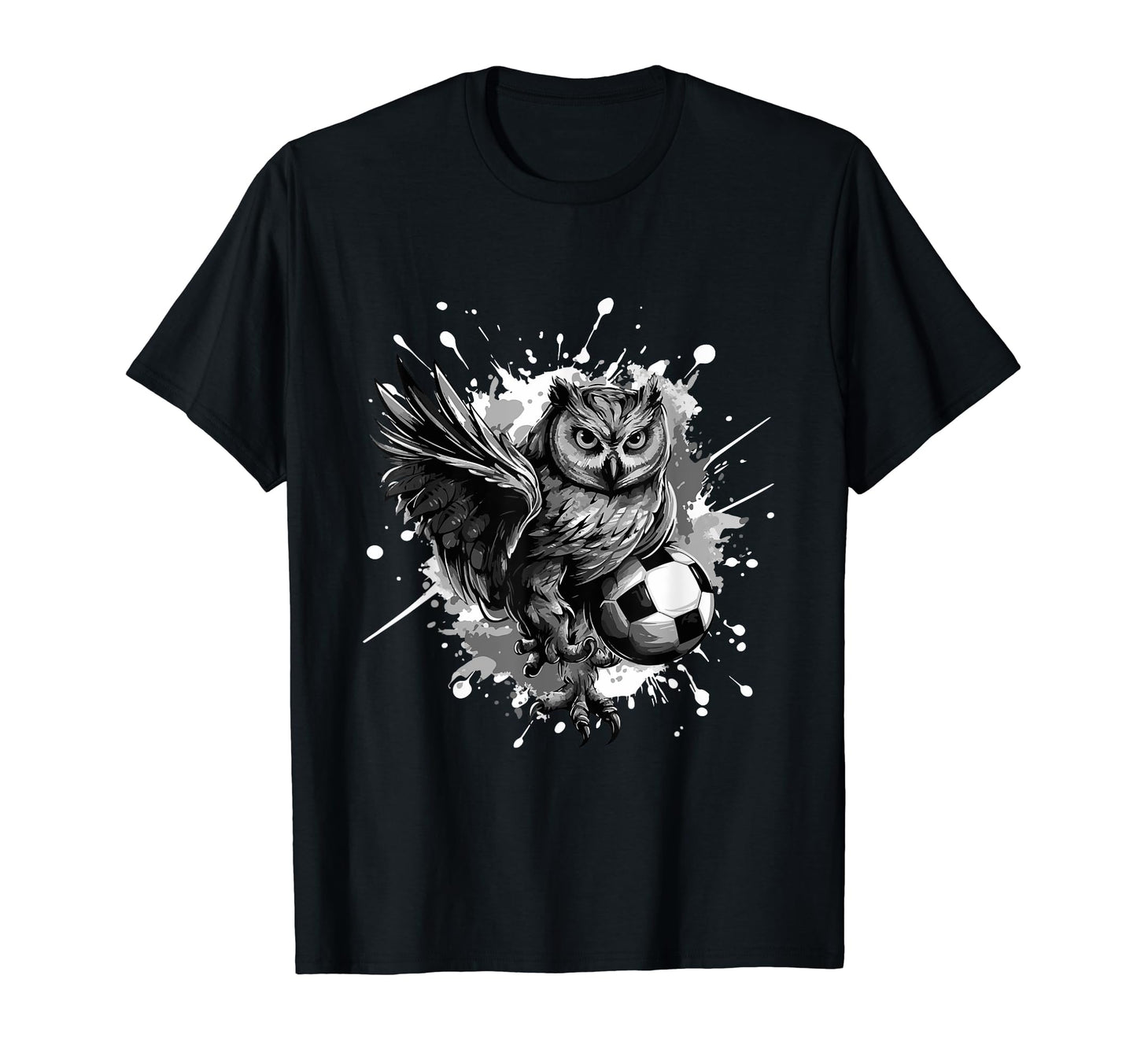 Owl Playing Soccer Sports Team Animal T-Shirt - Novelty Apparel Men Women - T-Shirt, Sweatshirt, Hoodie