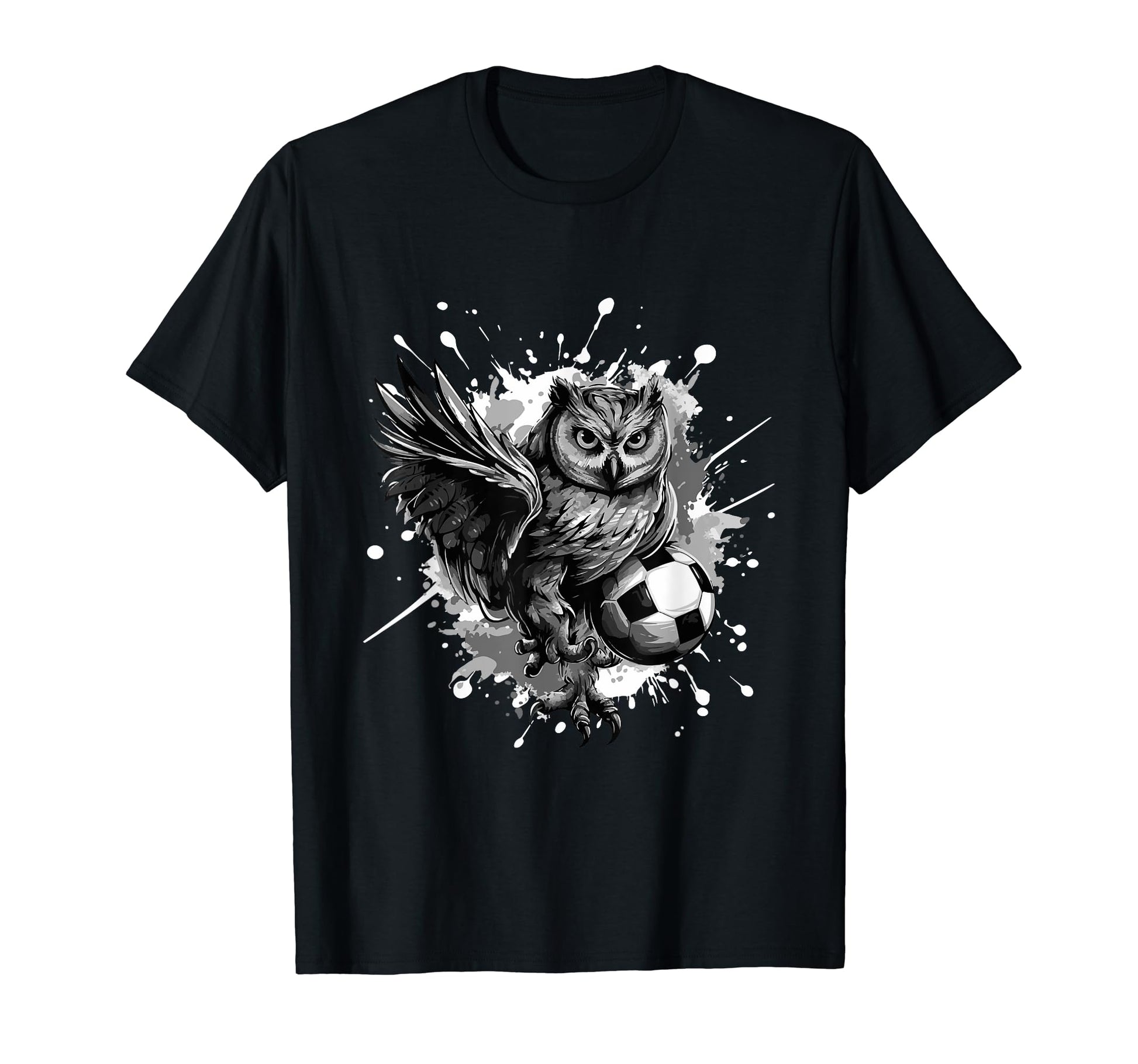 Owl Playing Soccer Sports Team Animal T-Shirt - Novelty Apparel Men Women - T-Shirt, Sweatshirt, Hoodie