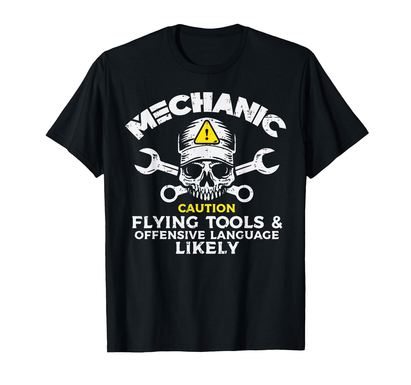 Mechanic Flying Tools Wrench Funny Car T-Shirt - Graphic Print for Adults - T-Shirt, Sweatshirt, Hoodie