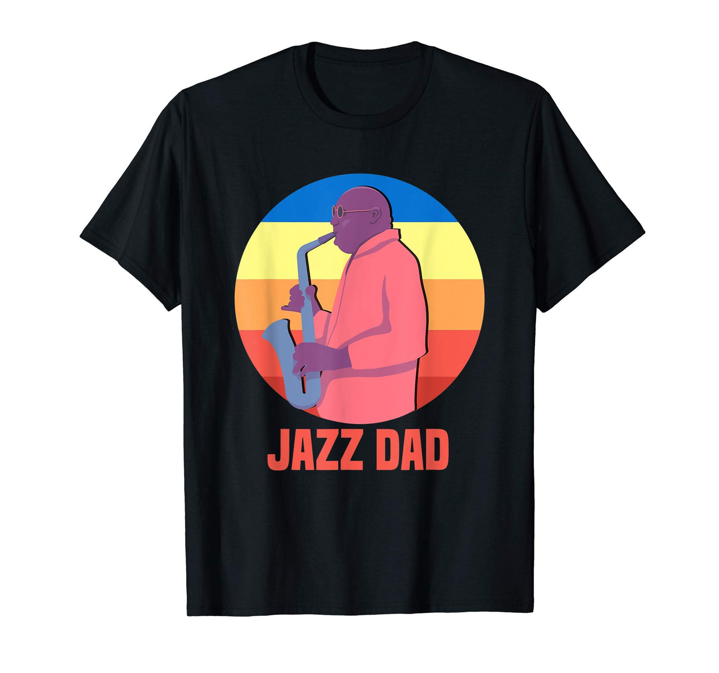 Love Jazz Music Awesome Jazz Dad T-Shirt - Minimalist Print Men Women - T-Shirt, Sweatshirt, Hoodie
