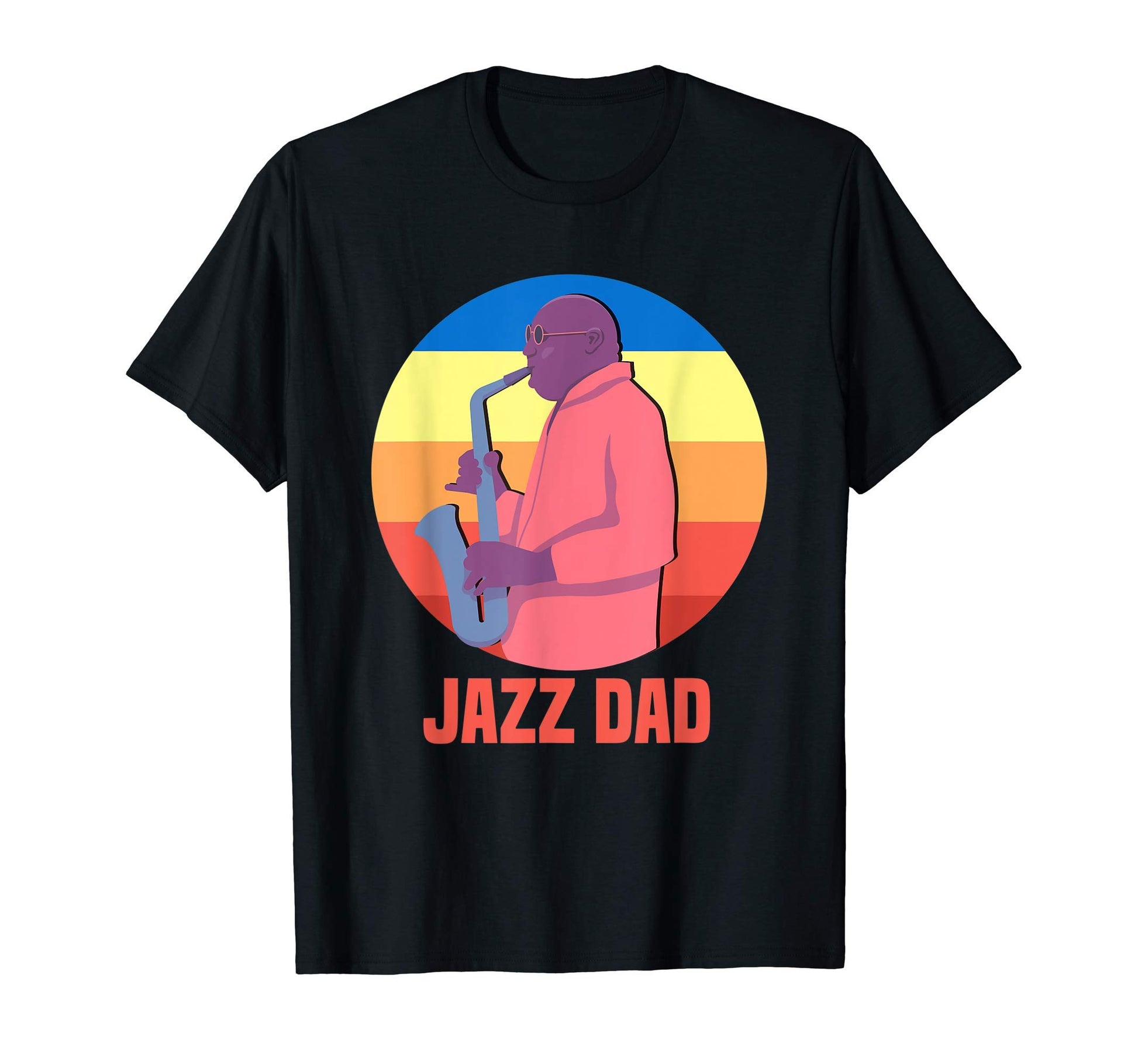 Love Jazz Music Awesome Jazz Dad T-Shirt - Minimalist Print Men Women - T-Shirt, Sweatshirt, Hoodie