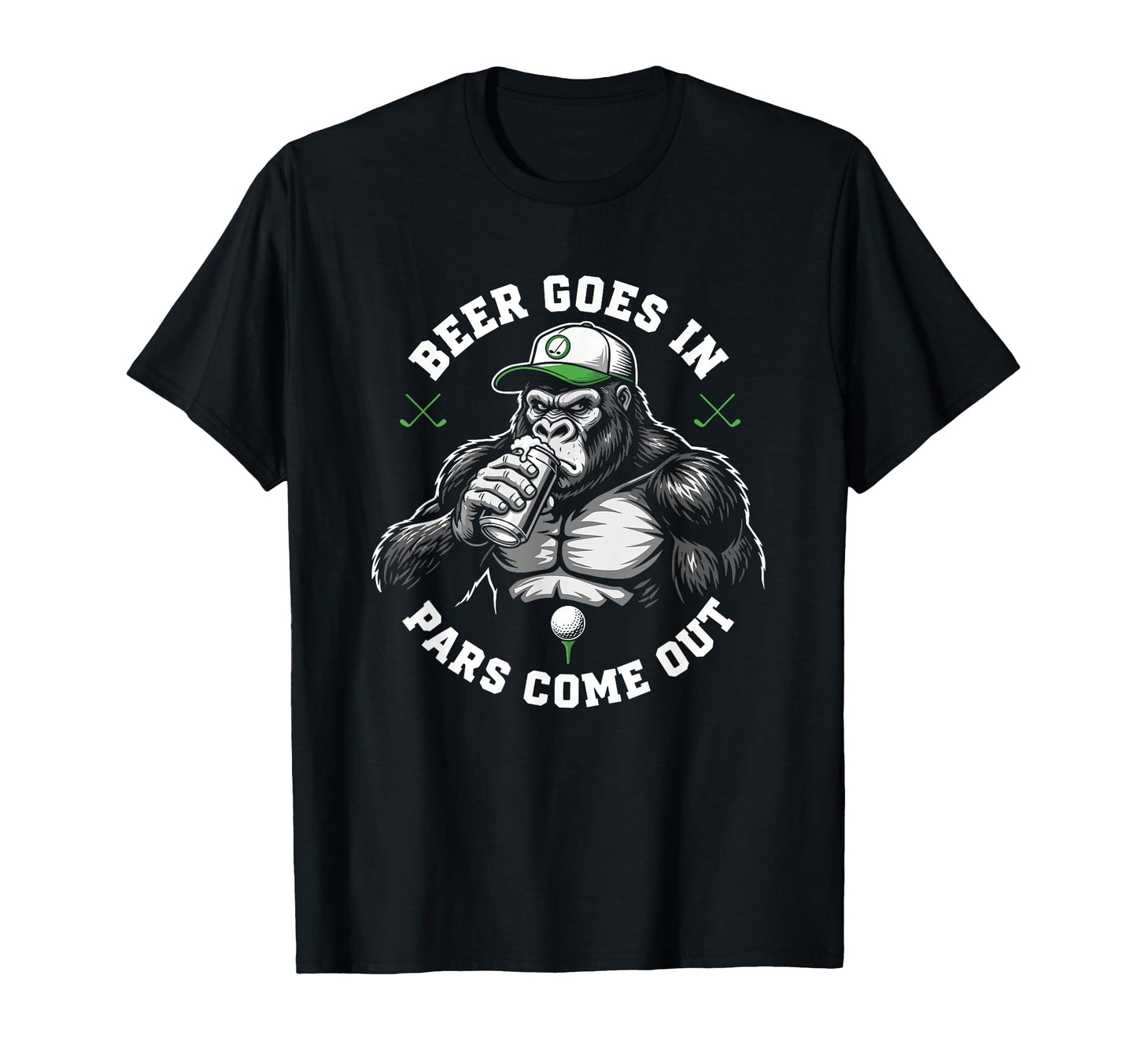 Funny Golf Beer Goes Pars Come Out T-Shirt - Unique Graphic Men Women - T-Shirt, Sweatshirt, Hoodie