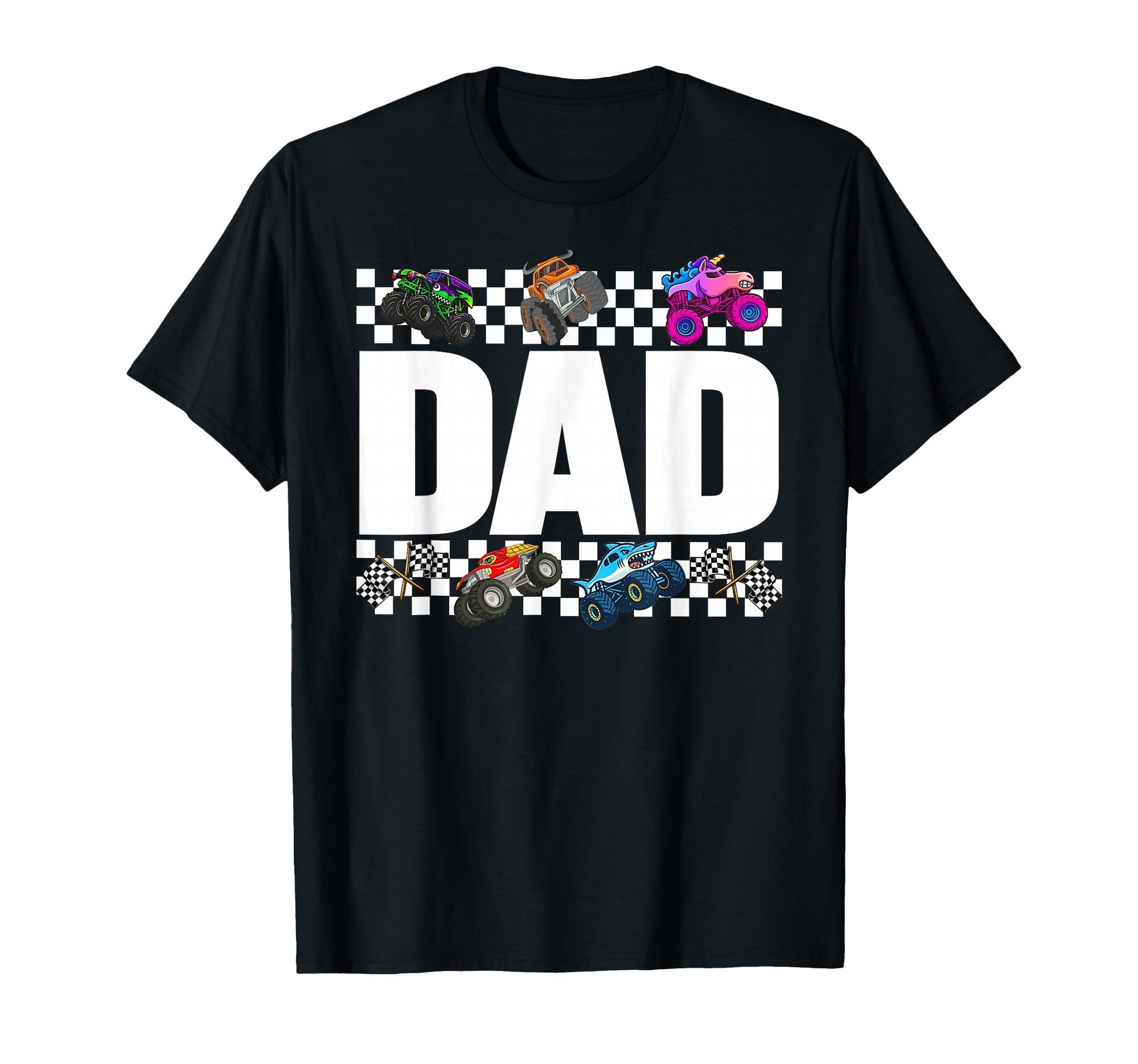 Dad Monster Truck Family Crew T-Shirt - Casual Everyday Wear for Adults - T-Shirt, Sweatshirt, Hoodie
