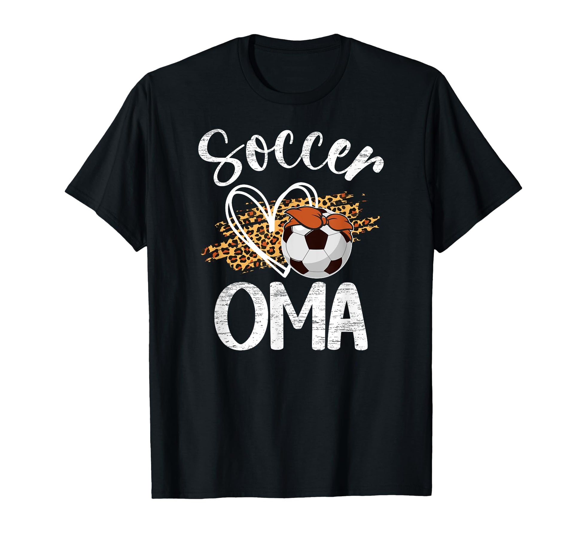 Soccer Oma Leopard Grandma Oma Soccer T-Shirt - Custom Art Print Men Women - T-Shirt, Sweatshirt, Hoodie