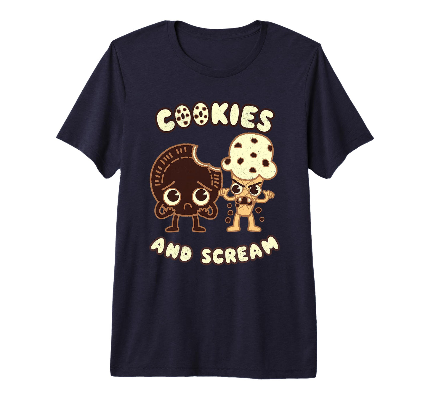 Cookies And Scream Halloween T-Shirt - Casual Everyday Wear for Adults - T-Shirt, Sweatshirt, Hoodie