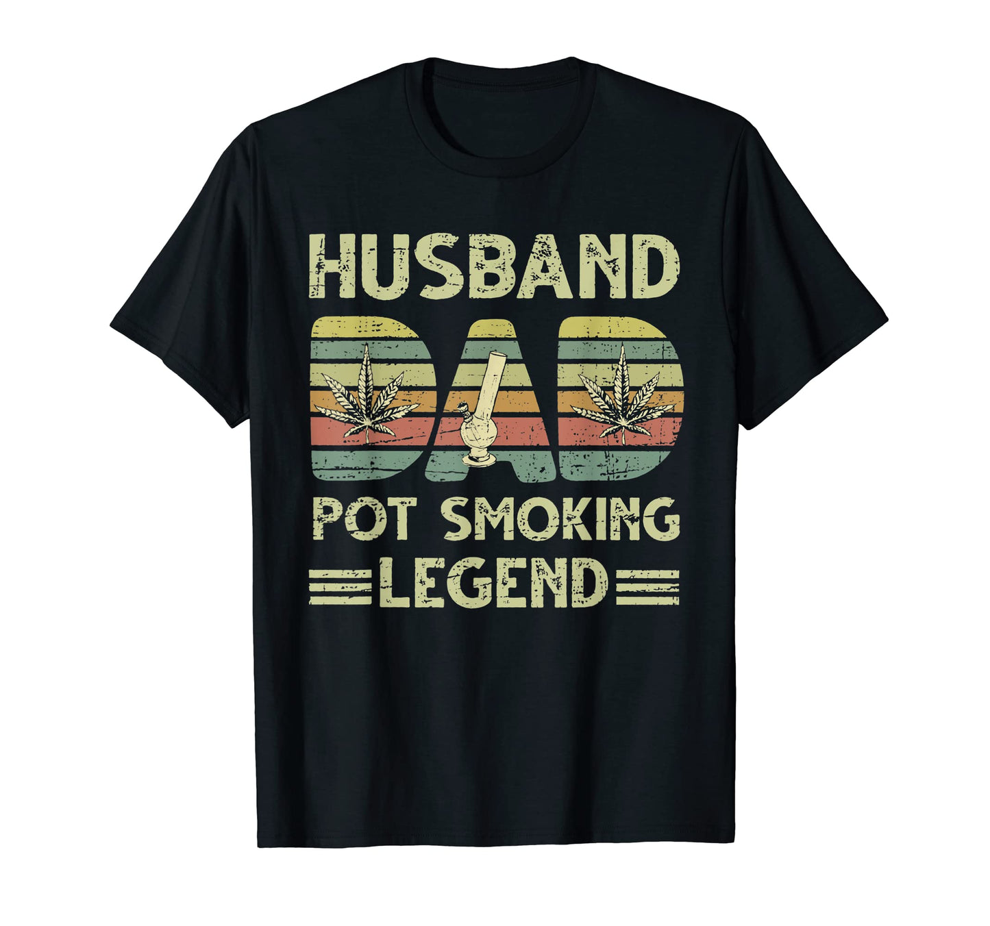 Husband Pot Smoking Legend Husband Dog T-Shirt - Aesthetic Graphic Unisex - T-Shirt, Sweatshirt, Hoodie