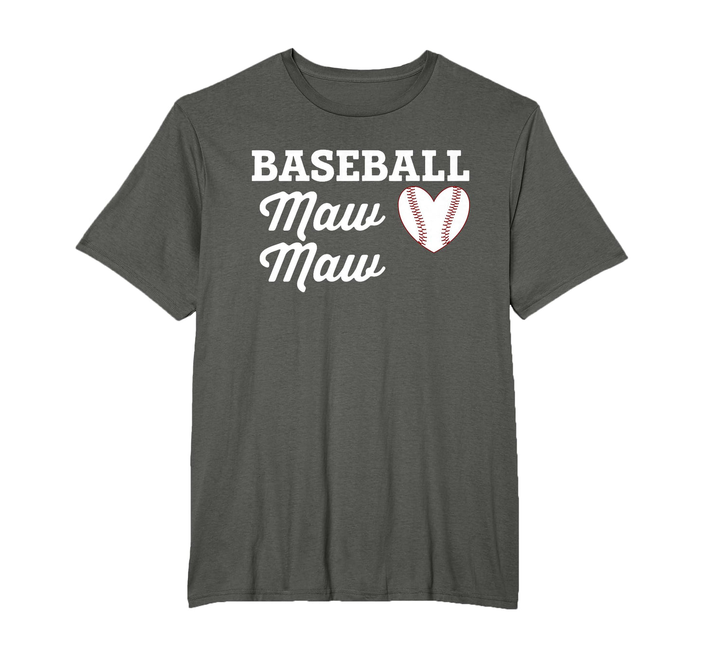 Baseball Maw Maw Love Heart Baseball T-Shirt - Trendy Graphic for Adults - T-Shirt, Sweatshirt, Hoodie
