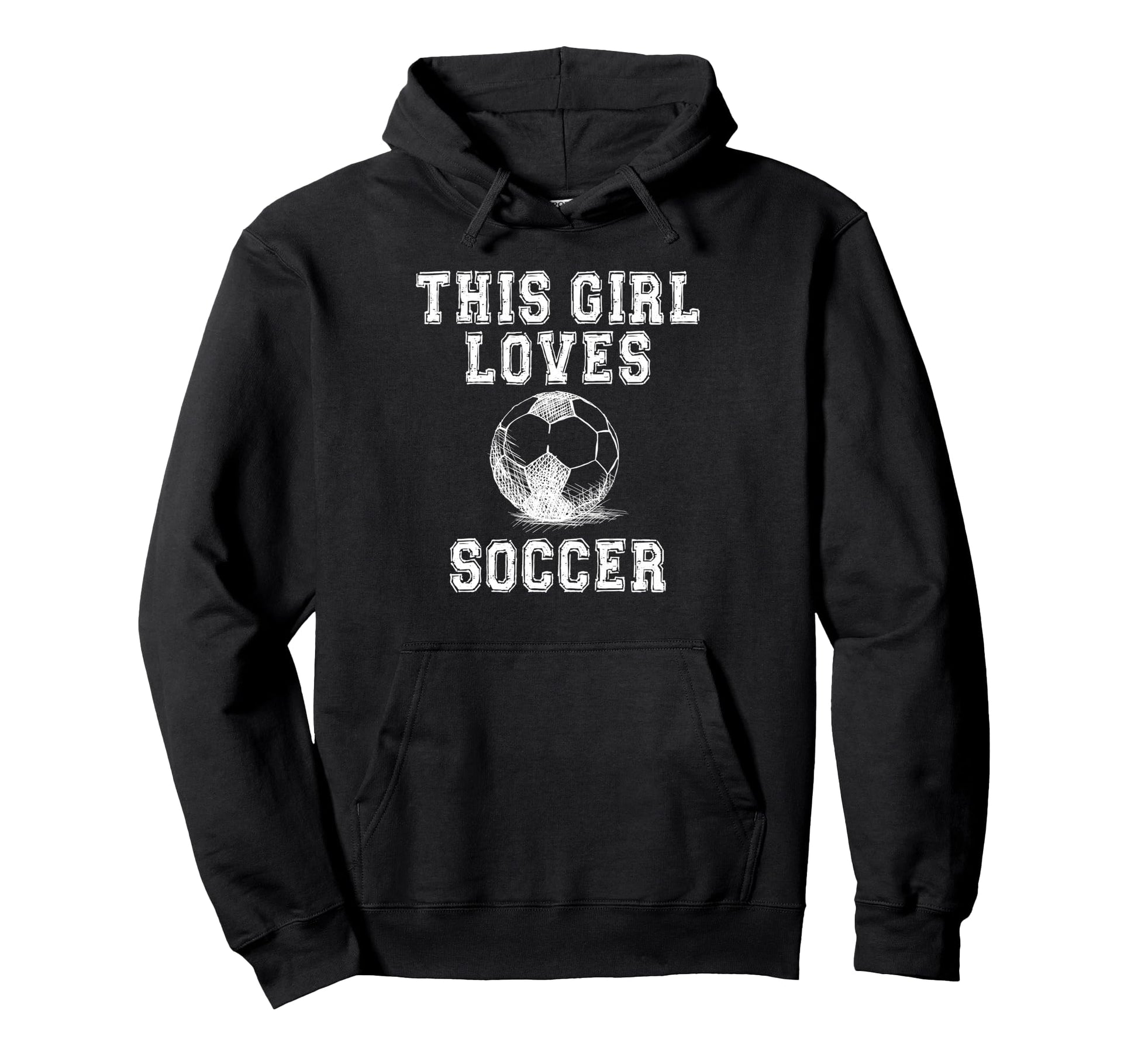 This Loves Soccer Game Day Female Soccer Hoodie - Trendy Graphic for Adults - T-Shirt, Sweatshirt, Hoodie