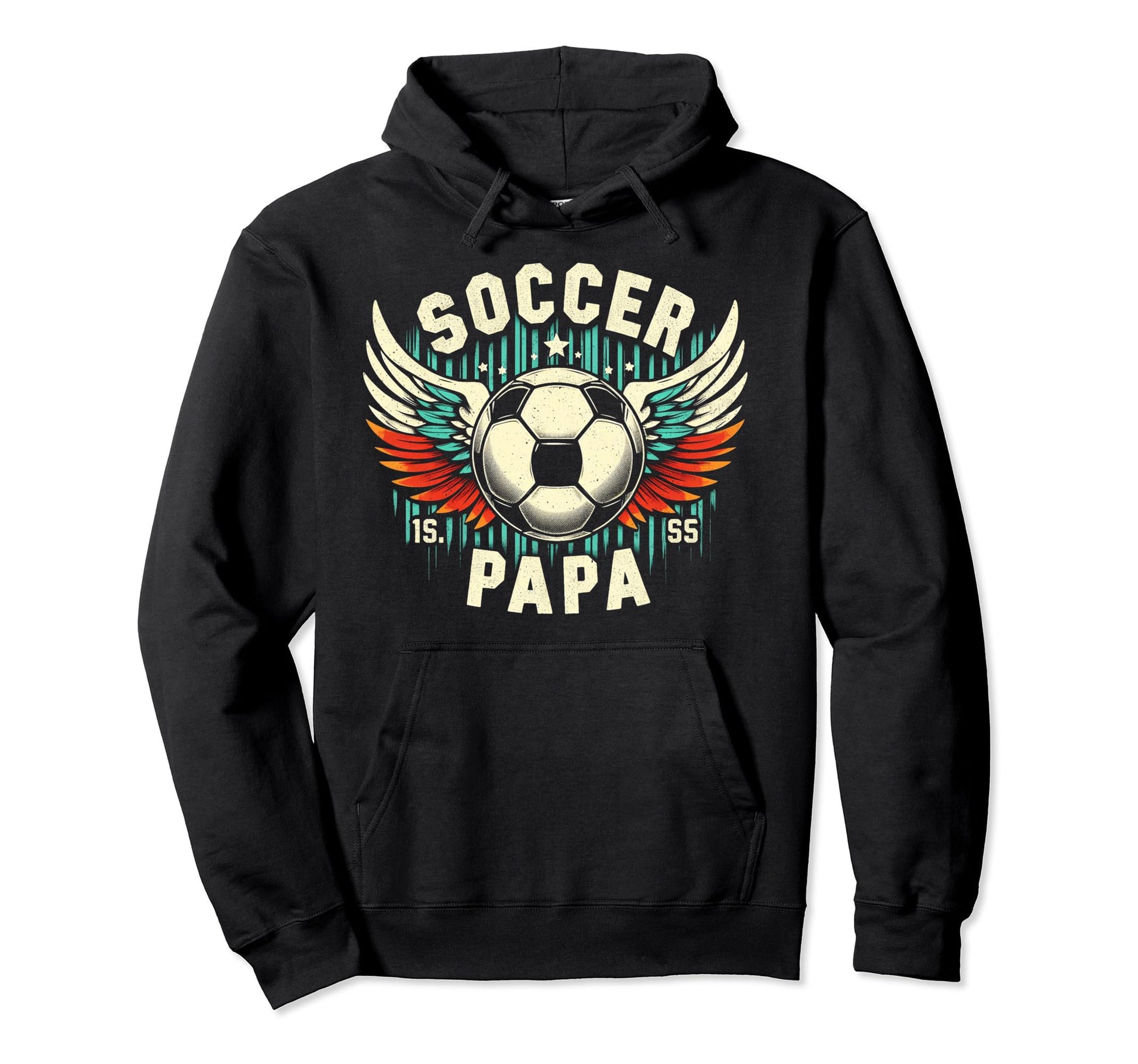 Soccer Papa Family Matching Dad Fathers Hoodie - Trendy Graphic for Adults - T-Shirt, Sweatshirt, Hoodie