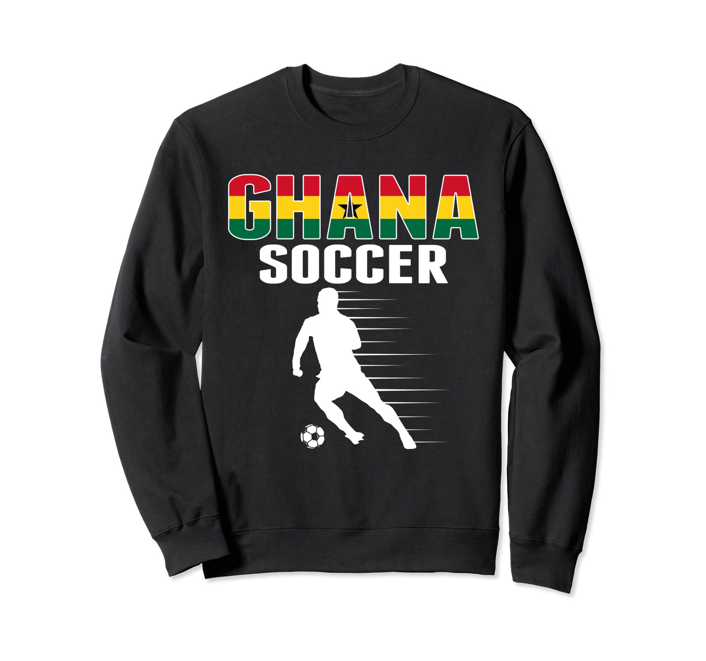 Ghana Soccer Fans Jersey Proud Sweatshirt - Minimalist Print for Adults - T-Shirt, Sweatshirt, Hoodie