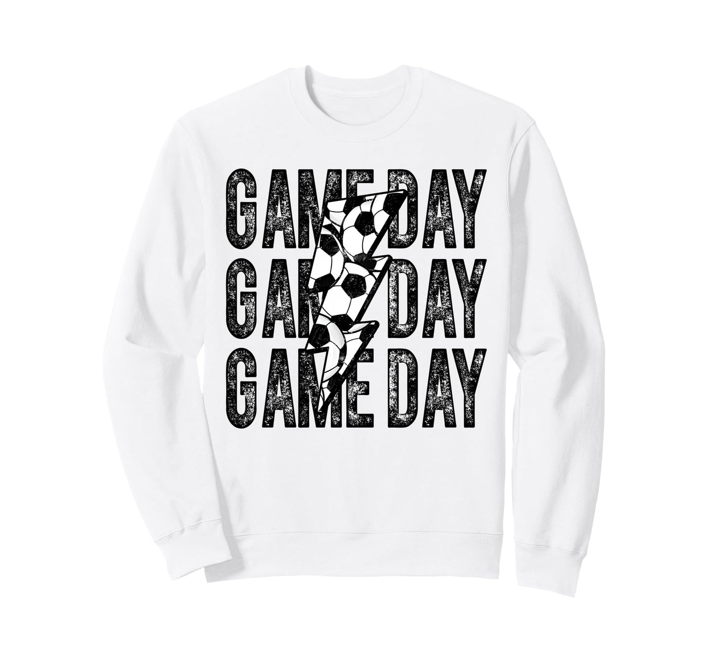 Game Day Soccer Lightning Bolt Sweatshirt - Streetwear Style for Adults - T-Shirt, Sweatshirt, Hoodie