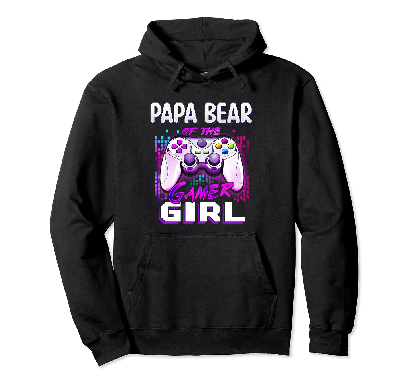 Papa Bear Gamer Birthday Hoodie - Fun Novelty Design for Adults - T-Shirt, Sweatshirt, Hoodie
