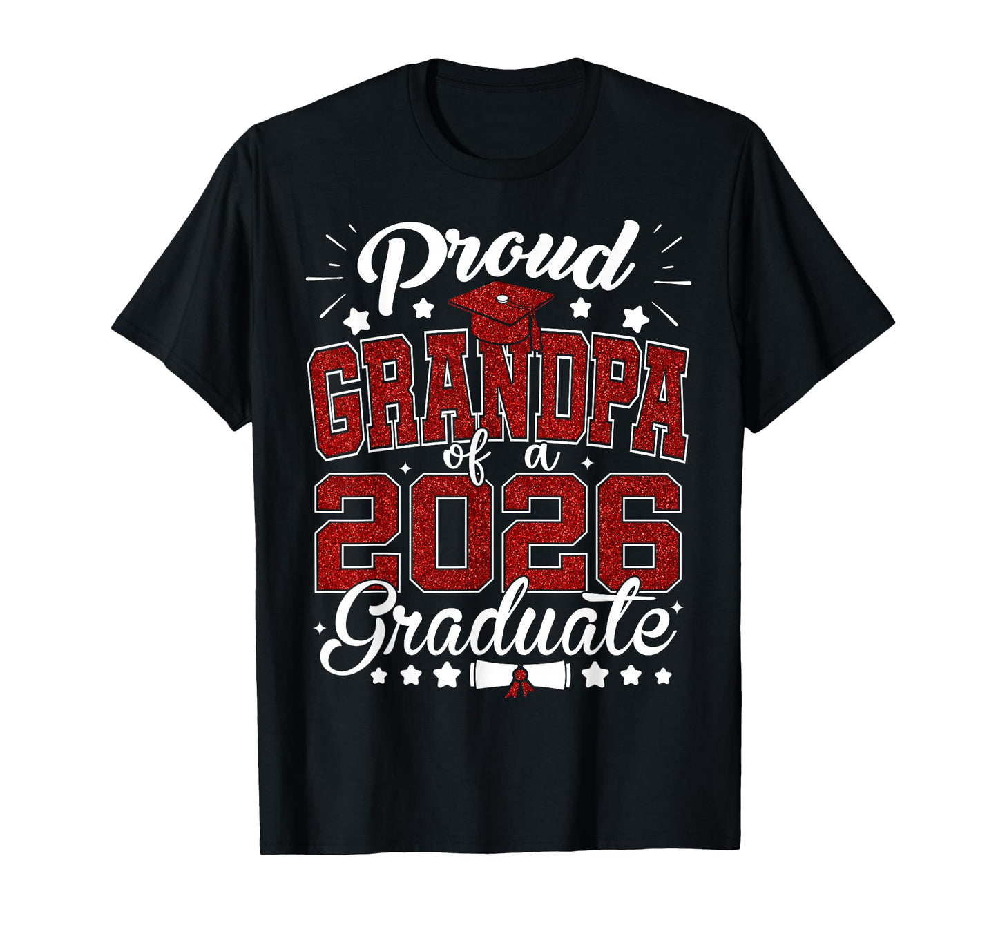 Proud Grandpa 2026 Graduate Senior T-Shirt - Aesthetic Graphic Men Women - T-Shirt, Sweatshirt, Hoodie