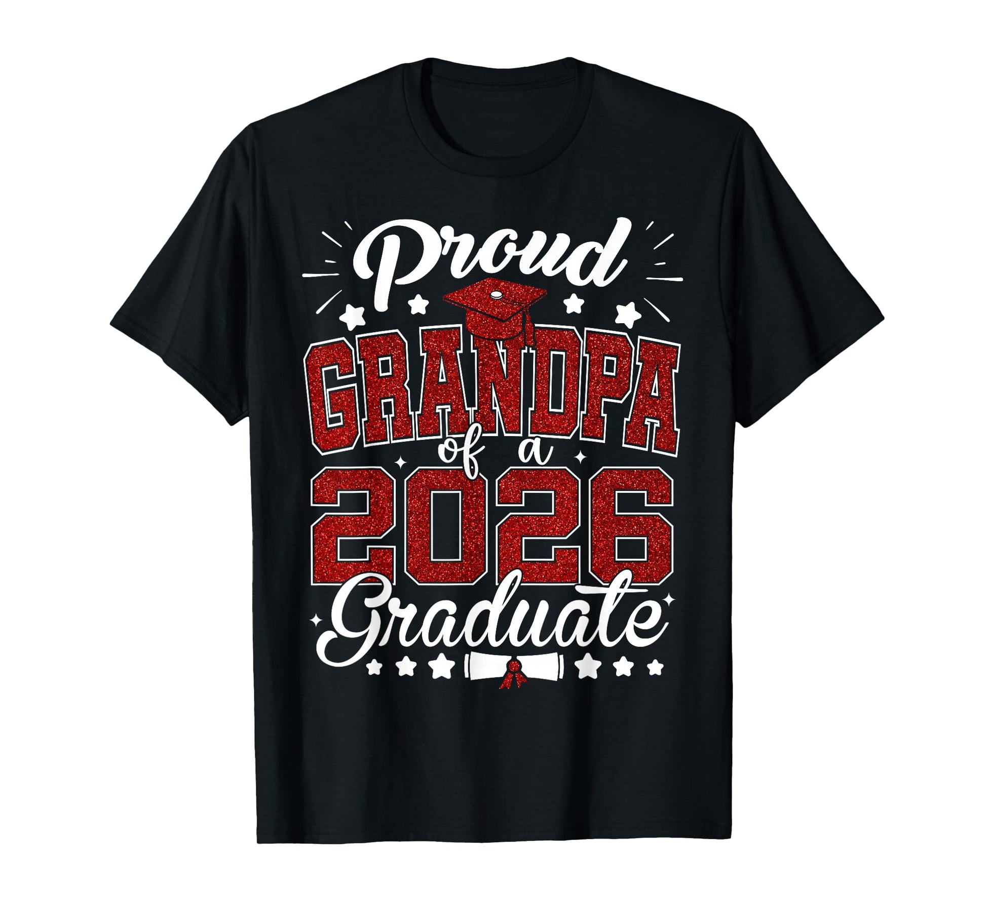 Proud Grandpa 2026 Graduate Senior T-Shirt - Aesthetic Graphic Men Women - T-Shirt, Sweatshirt, Hoodie