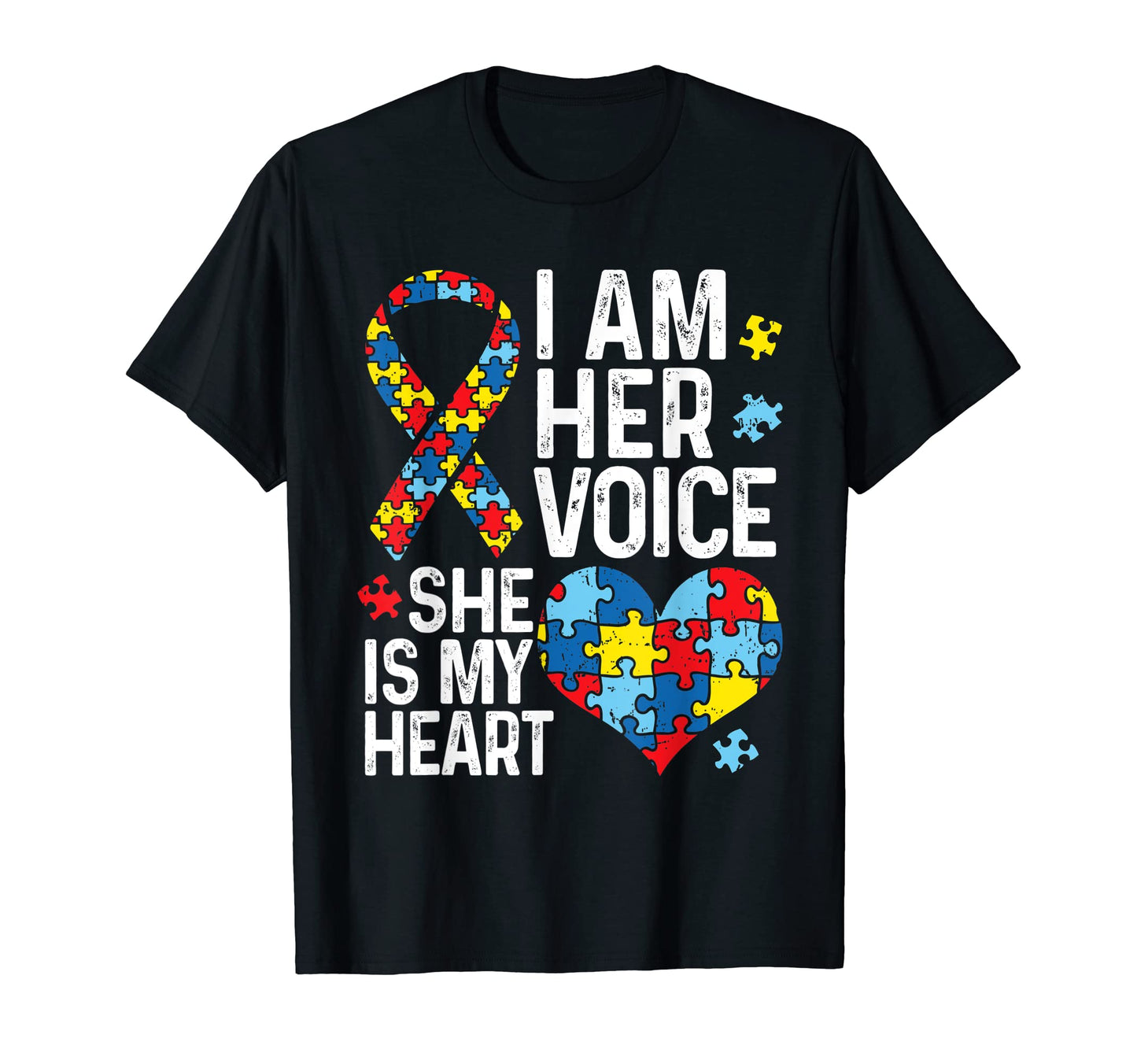 Im Her Voice Shes My Heart Autism T-Shirt - Novelty Apparel Men Women - T-Shirt, Sweatshirt, Hoodie