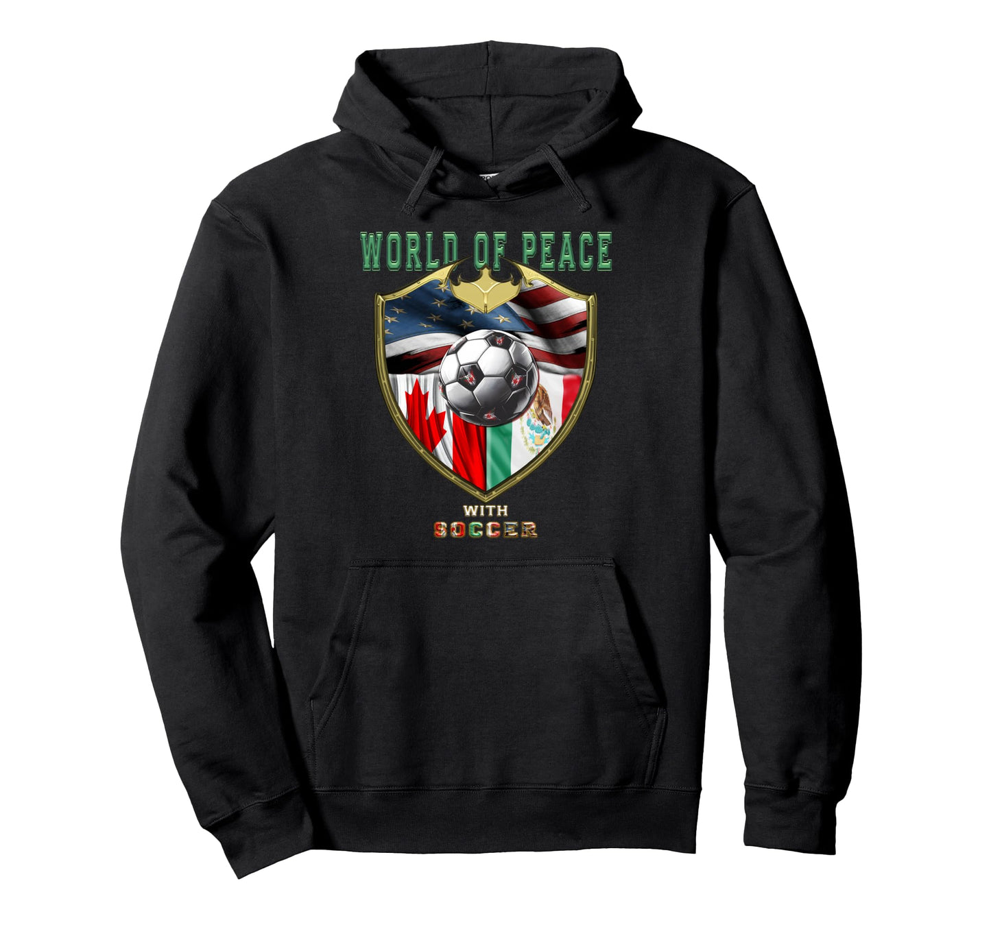 World Peace Soccer Fans Hoodie - Unique Graphic for Adults - T-Shirt, Sweatshirt, Hoodie