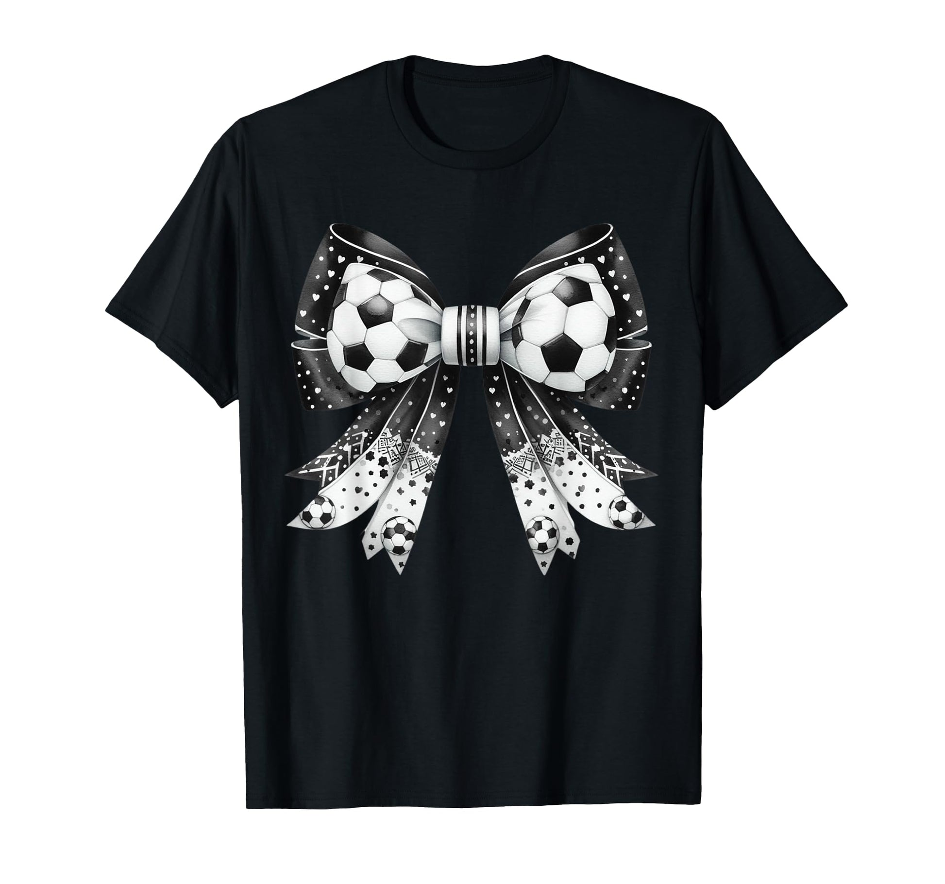 Coquette Bow Funny Soccer Lover Game T-Shirt - Minimalist Print for Adults - T-Shirt, Sweatshirt, Hoodie