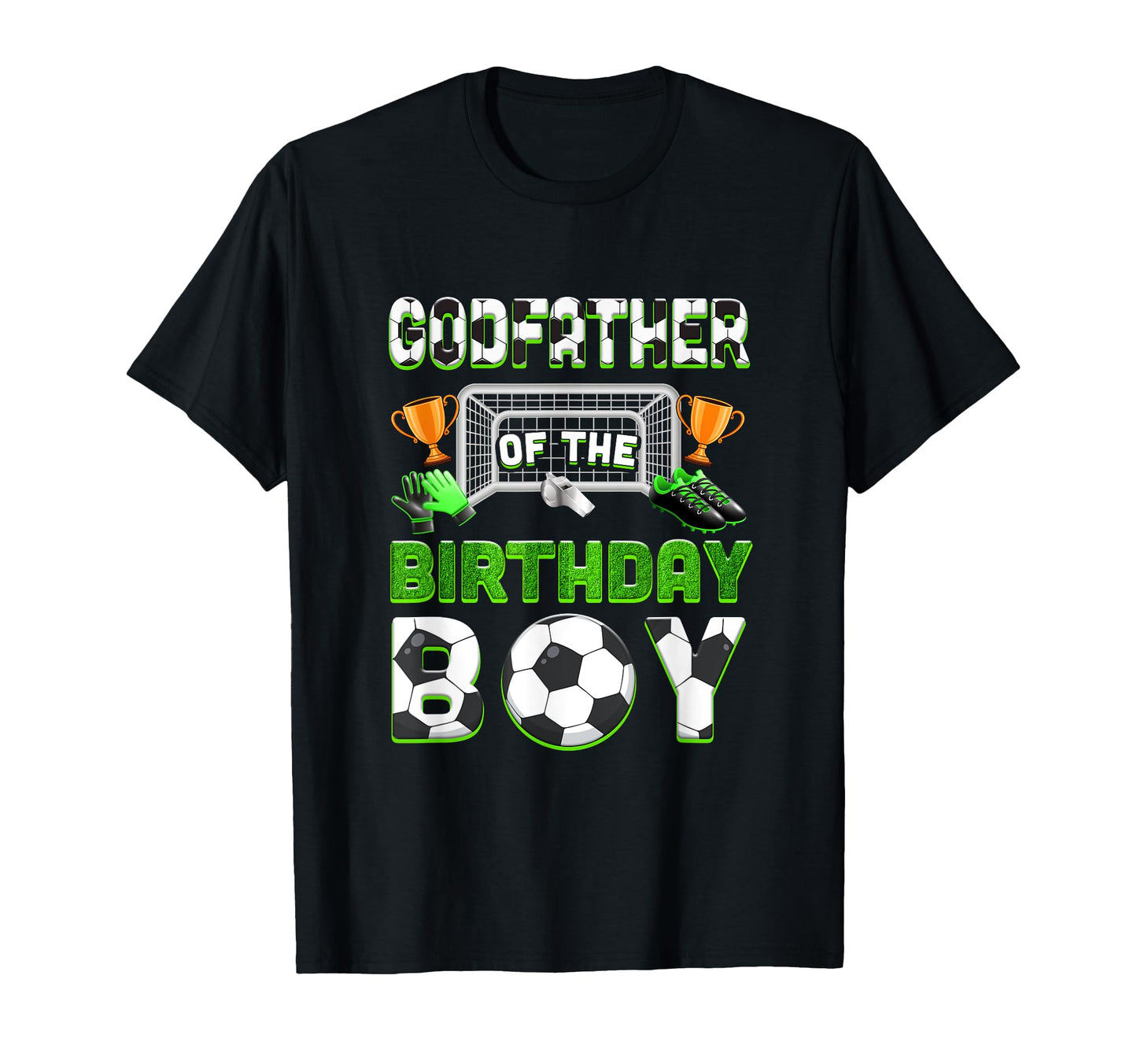 Godfather Birthday Soccer Family T-Shirt - Custom Art Print Unisex - T-Shirt, Sweatshirt, Hoodie