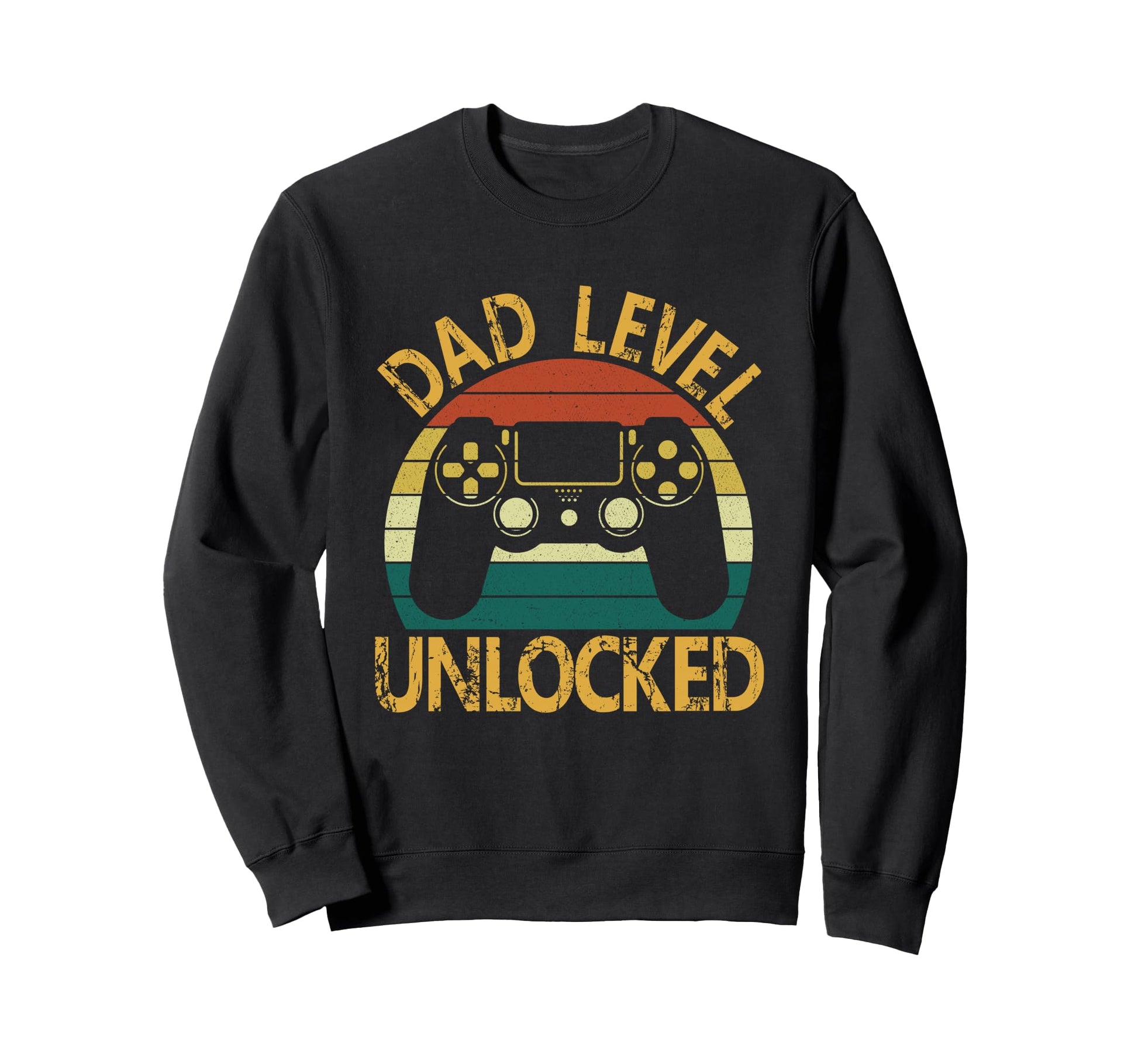 Dad Level Unlocked Video Gamer Sweatshirt - Trendy Graphic Men Women - T-Shirt, Sweatshirt, Hoodie