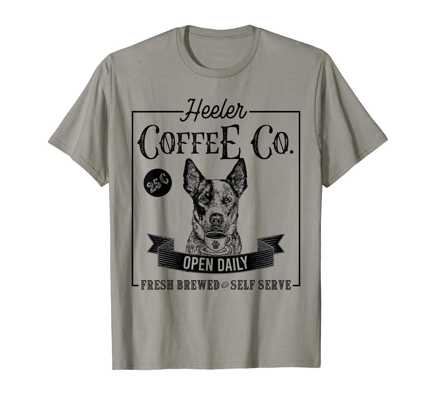 Australian Cattle Dog Mom Coffee Funny T-Shirt - Trendy Graphic for Adults - T-Shirt, Sweatshirt, Hoodie