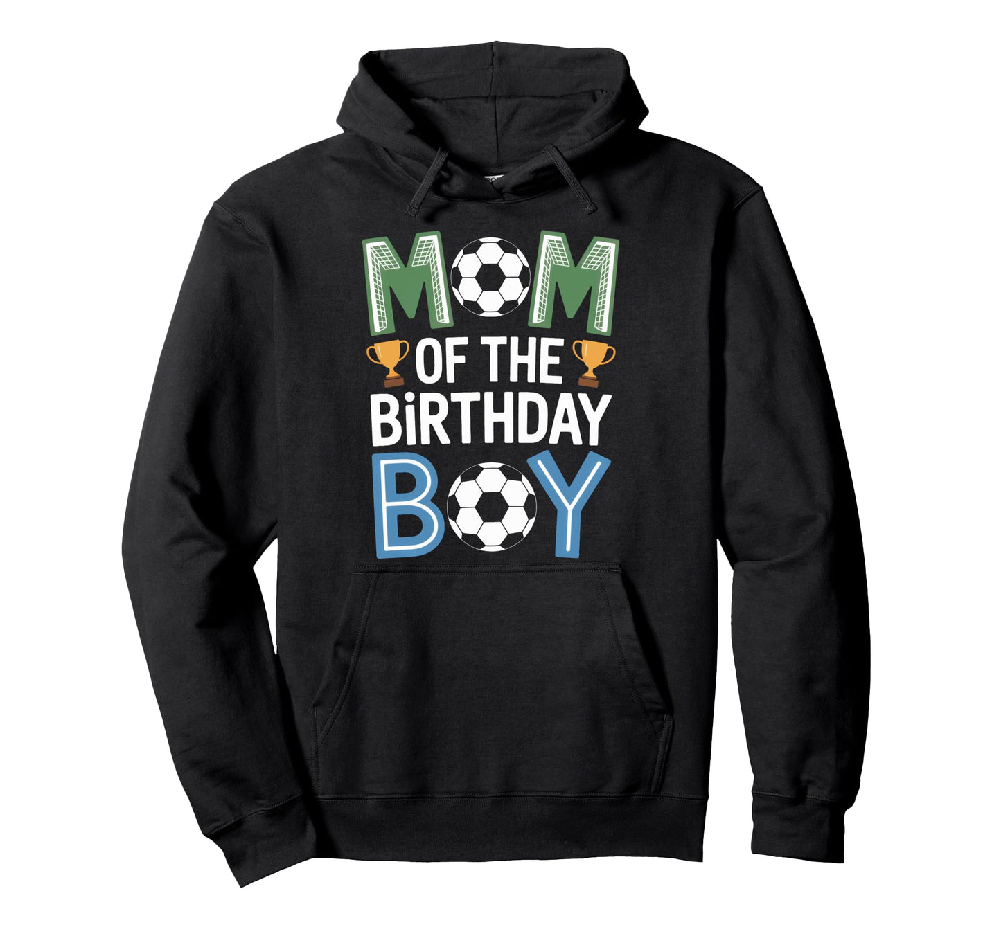 Soccer Mom Birthday Soccer Party Family Hoodie - Unique Graphic for Adults - T-Shirt, Sweatshirt, Hoodie