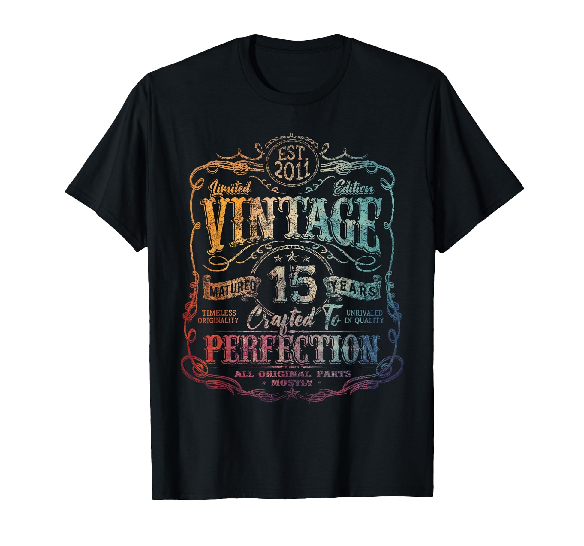 2011 15 Year Old 15Th Birthday T-Shirt - Fun Novelty Design Men Women - T-Shirt, Sweatshirt, Hoodie