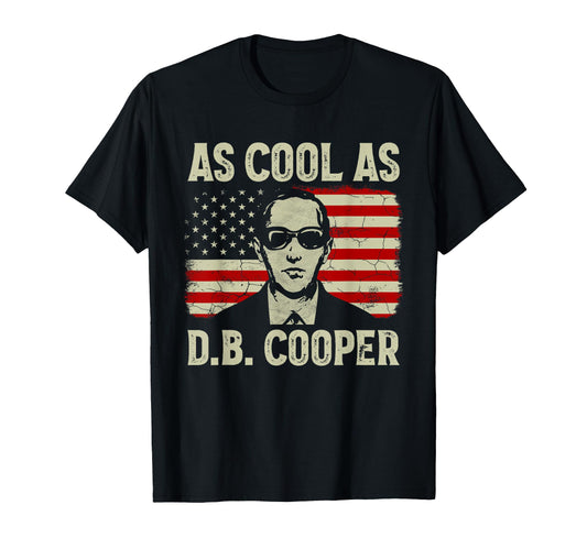 As As D B Cooper American Flag Funny Db T-Shirt - Graphic Print for Adults - T-Shirt, Sweatshirt, Hoodie