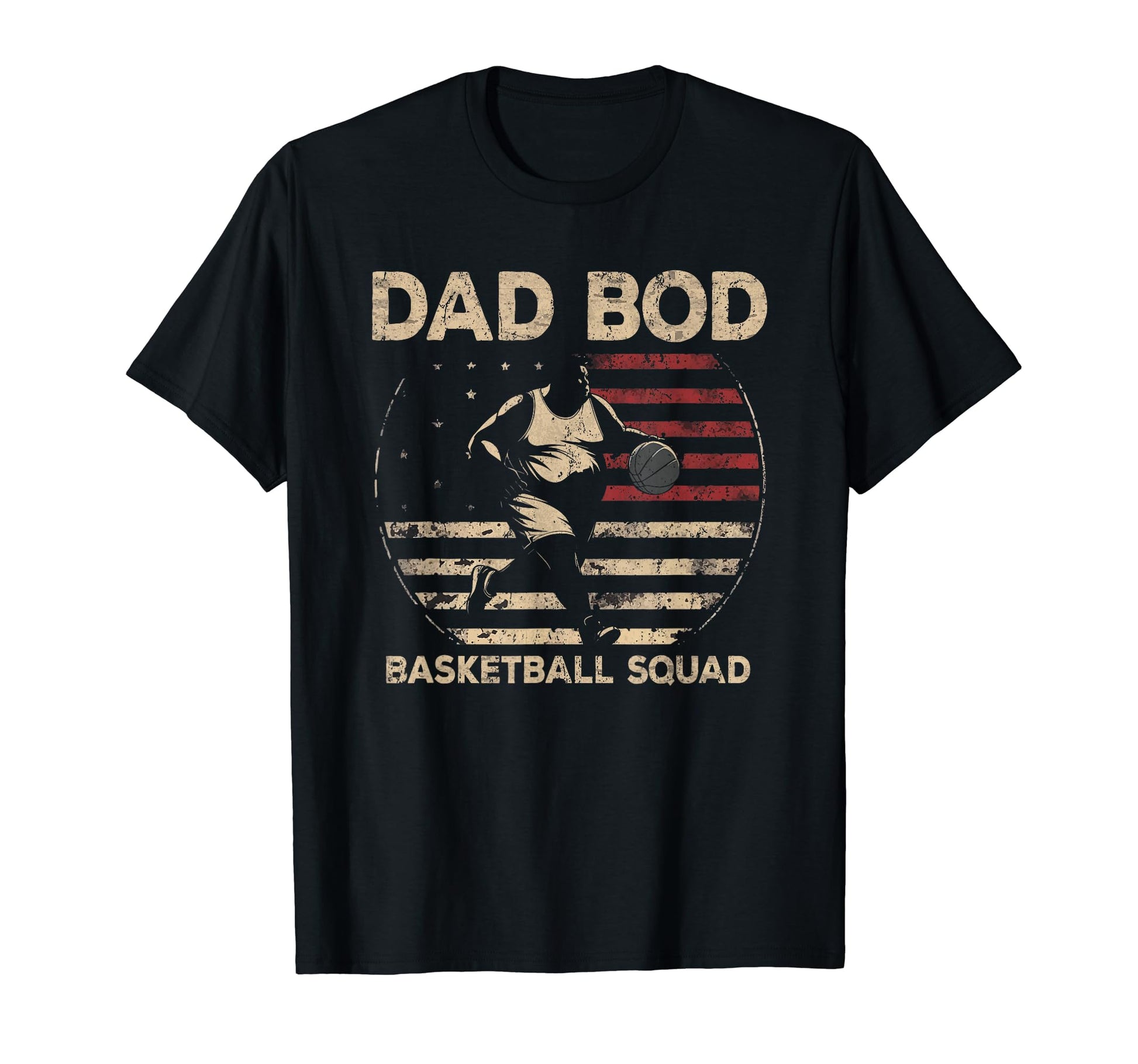 Dad Bod Basketball Squad Basketball T-Shirt - Novelty Apparel for Adults - T-Shirt, Sweatshirt, Hoodie