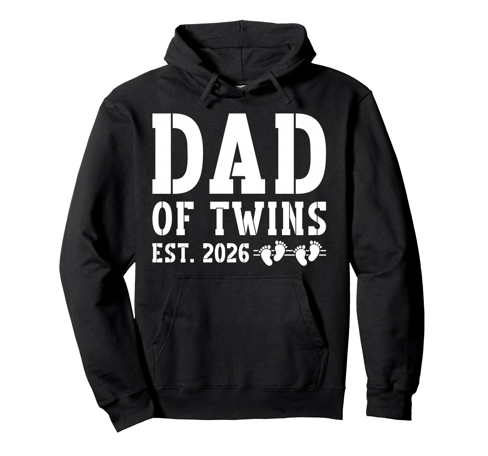 Dad Twins Est 2026 Promoted To Dad Hoodie - Streetwear Style Men Women - T-Shirt, Sweatshirt, Hoodie