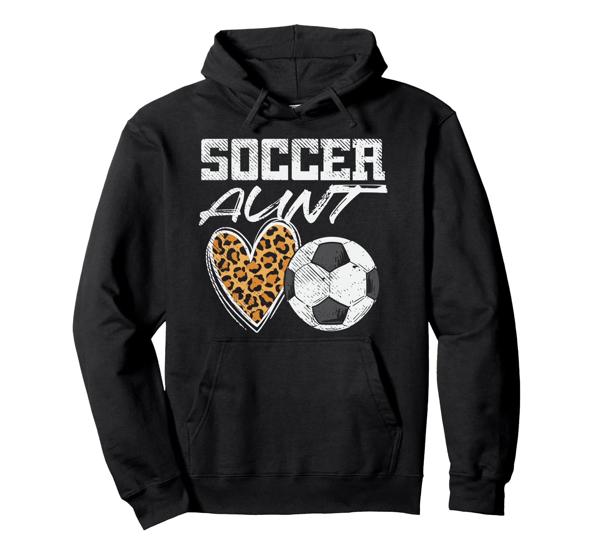 Soccer Aunt Proud Aunty Funny Hoodie - Trendy Graphic for Adults - T-Shirt, Sweatshirt, Hoodie