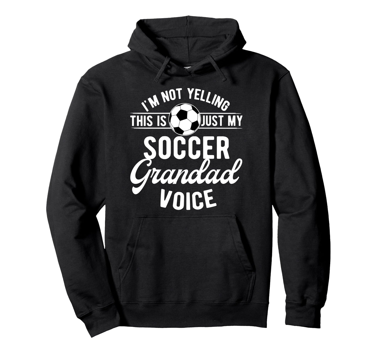 My Soccer Grandad Voice Grandad Soccer Hoodie - Minimalist Print Men Women - T-Shirt, Sweatshirt, Hoodie