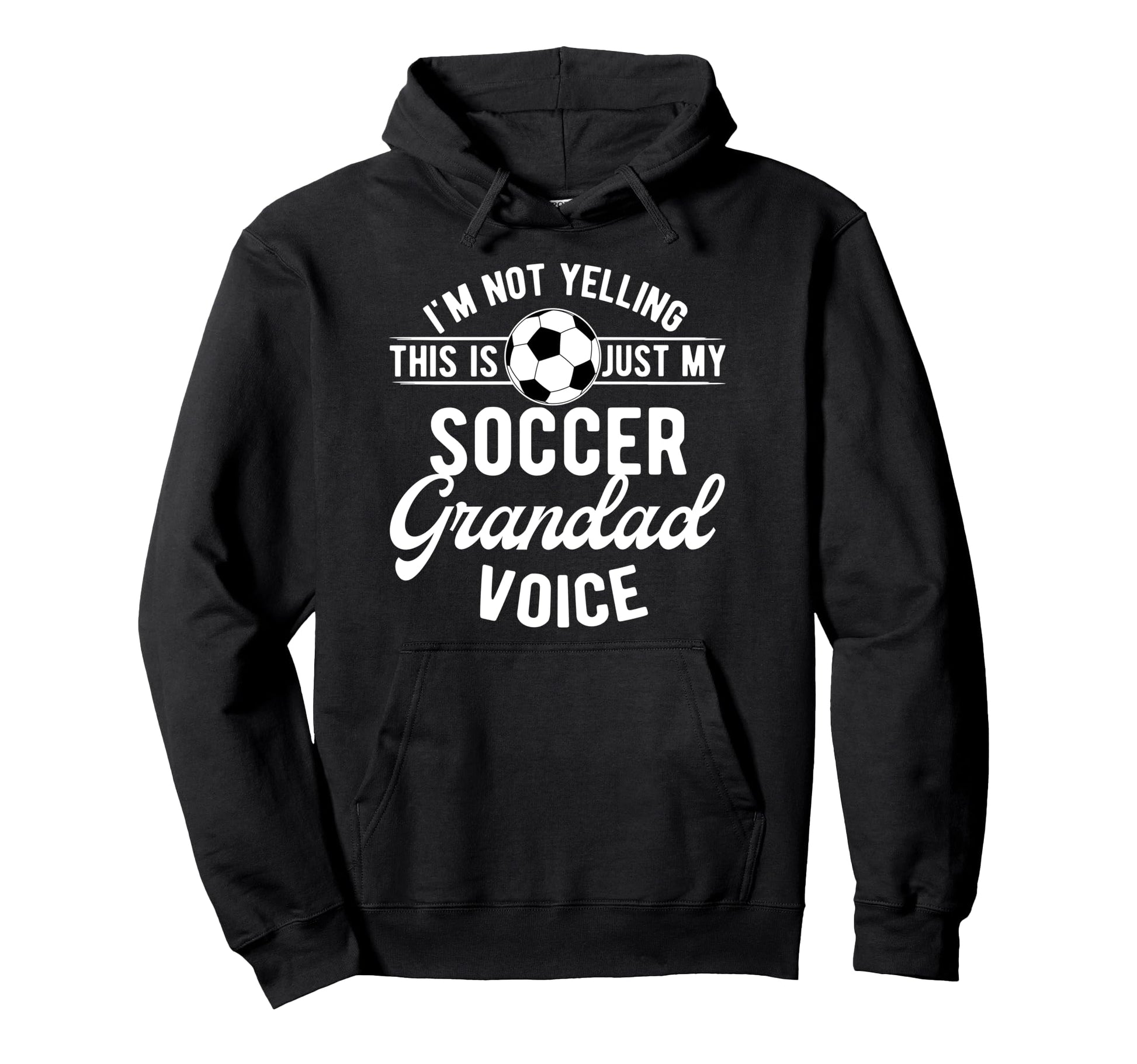 My Soccer Grandad Voice Grandad Soccer Hoodie - Minimalist Print Men Women - T-Shirt, Sweatshirt, Hoodie