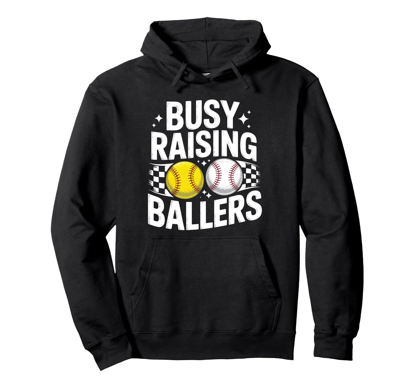 Busy Raising Ballers Moms Baseball Hoodie - Aesthetic Graphic Men Women - T-Shirt, Sweatshirt, Hoodie