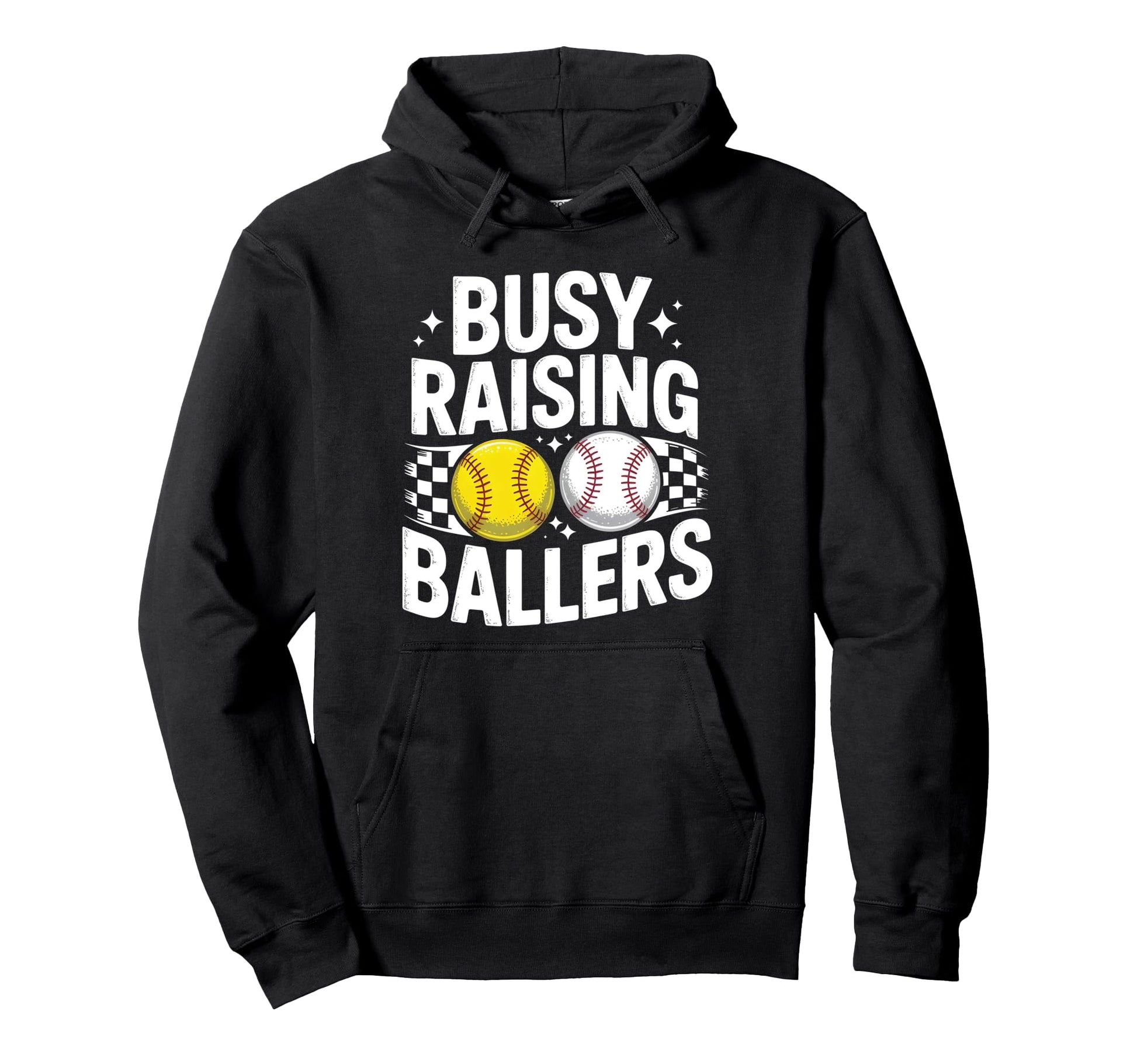 Busy Raising Ballers Moms Baseball Hoodie - Aesthetic Graphic Men Women - T-Shirt, Sweatshirt, Hoodie