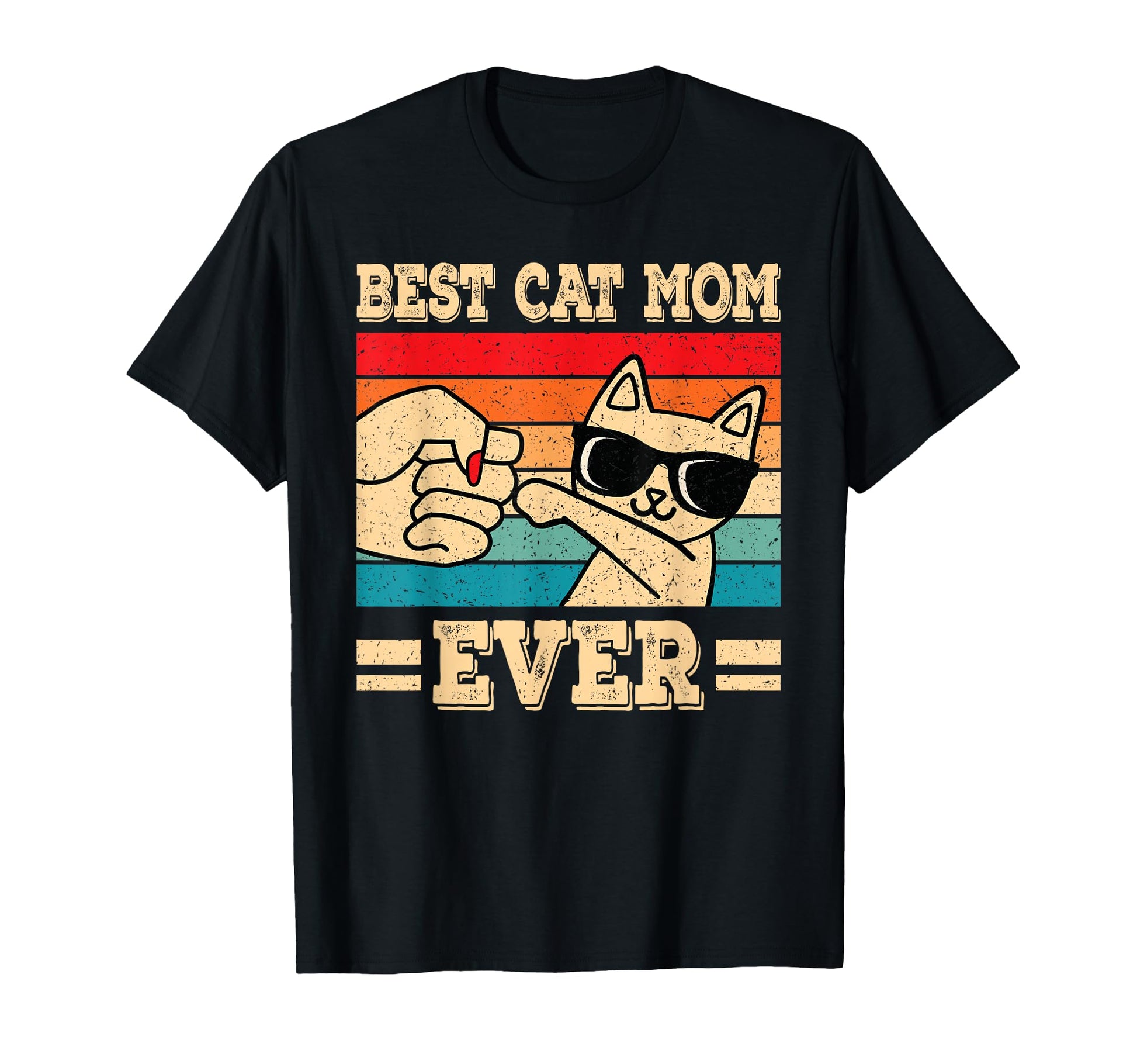 Best Cat Mom Ever Funny Kitten Lover T-Shirt - Trendy Graphic for Adults - T-Shirt, Sweatshirt, Hoodie
