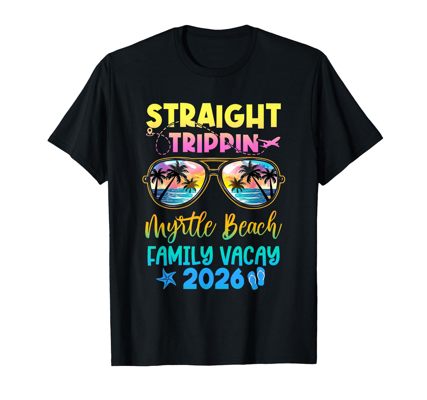 Myrtle Beach Family Vacay Vacation T-Shirt - Fun Novelty Design for Adults - T-Shirt, Sweatshirt, Hoodie
