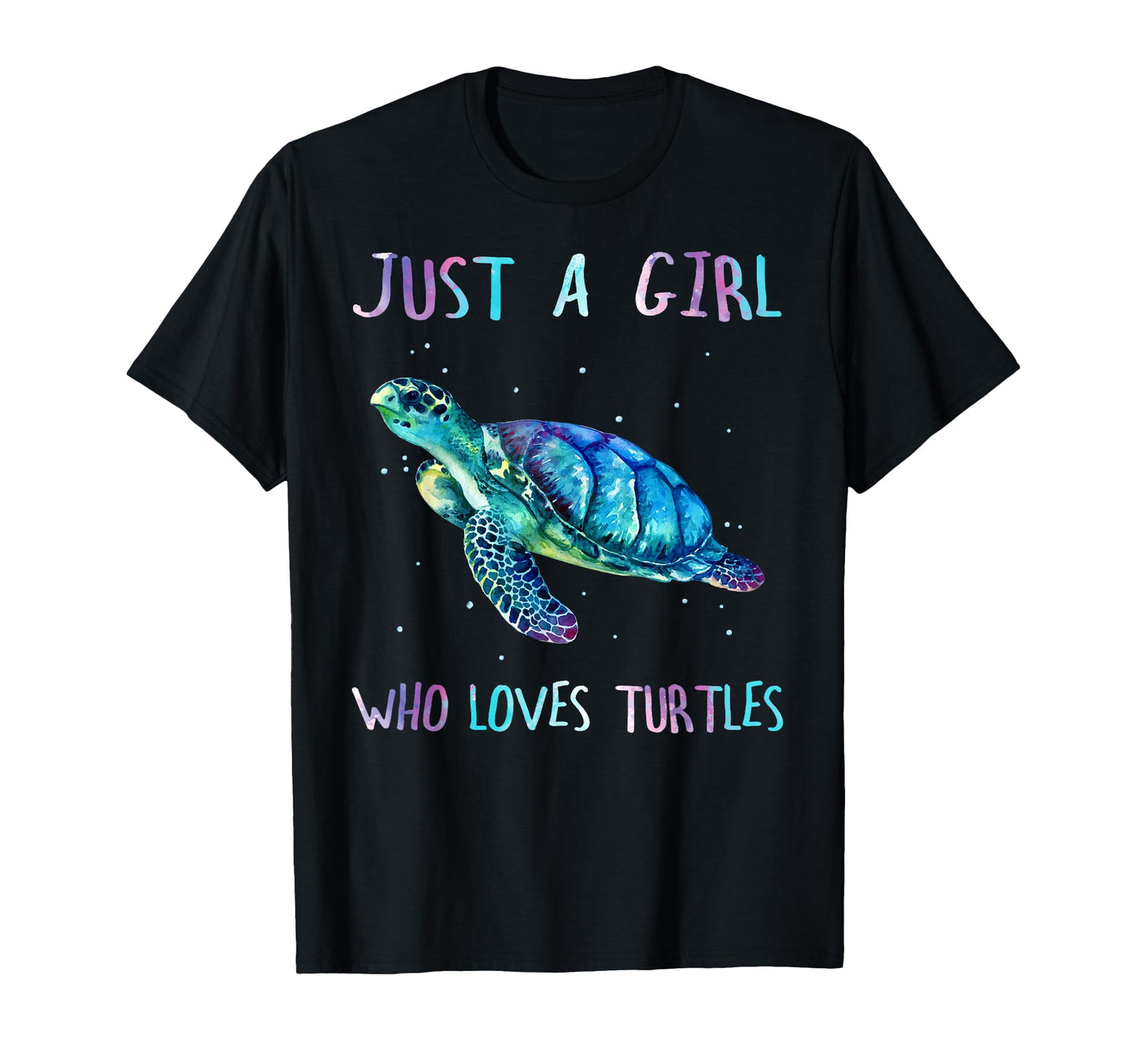 Turtle Watercolor Sea Ocean Just Who T-Shirt - Streetwear Style Unisex - T-Shirt, Sweatshirt, Hoodie