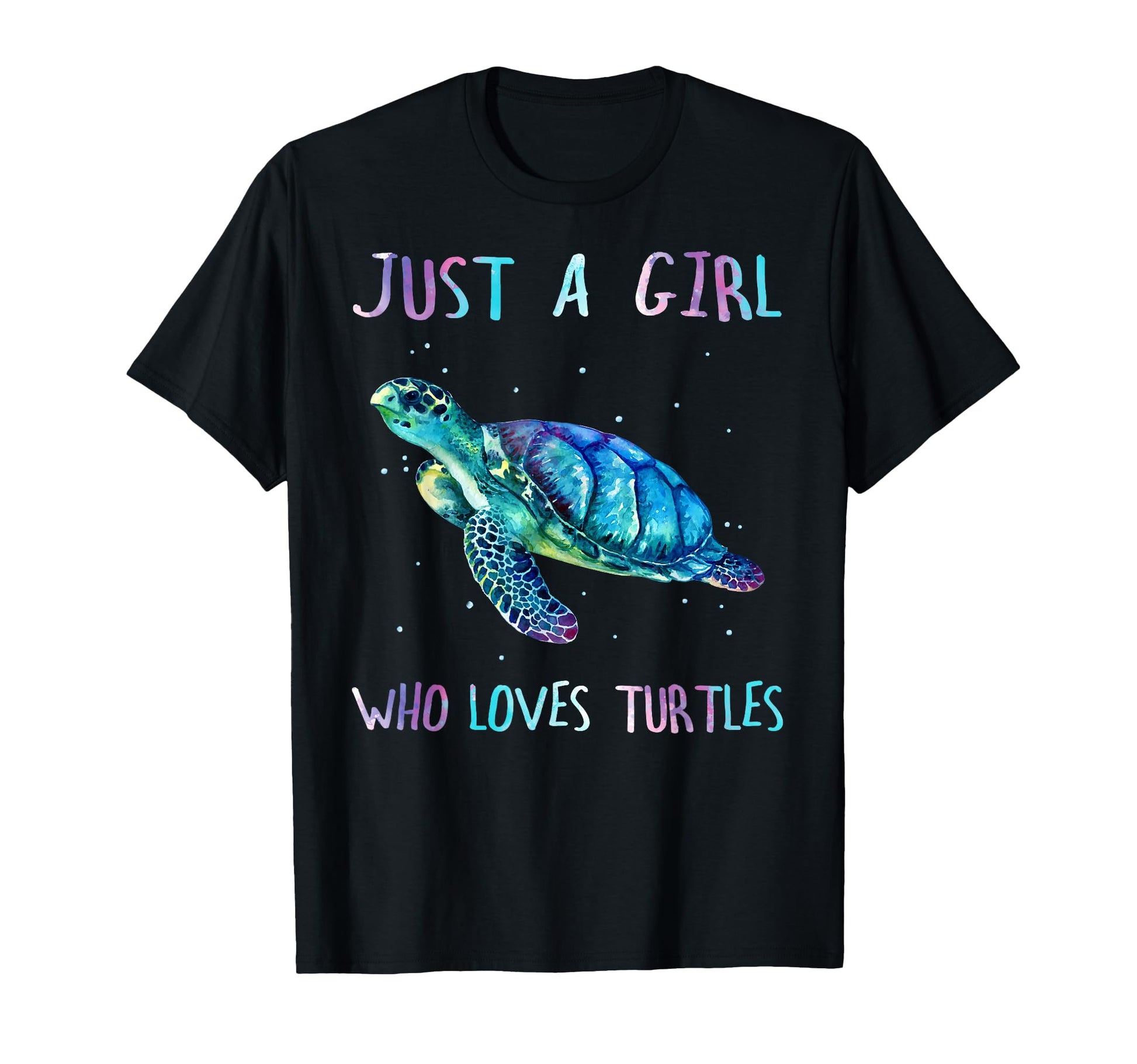 Turtle Watercolor Sea Ocean Just Who T-Shirt - Streetwear Style Unisex - T-Shirt, Sweatshirt, Hoodie