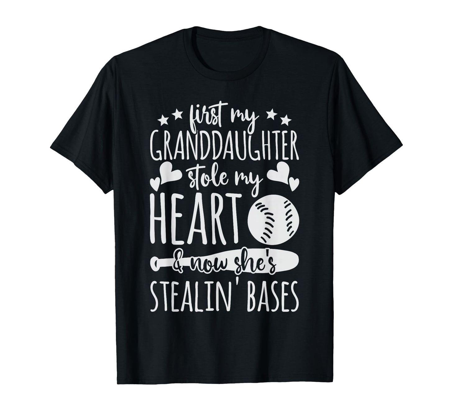 My Granddaughter Plays Softball T-Shirt - Unique Graphic Men Women - T-Shirt, Sweatshirt, Hoodie