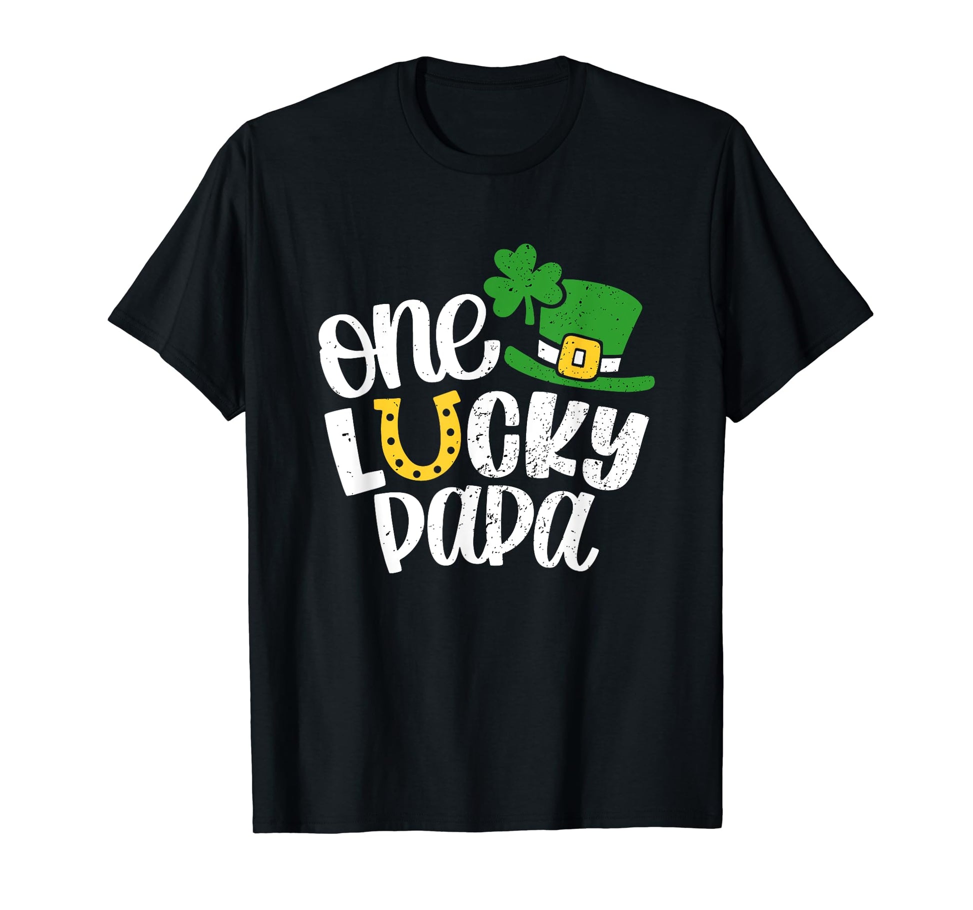 One Luck Papa St Patricks Day T-Shirt - Custom Art Print for Adults - T-Shirt, Sweatshirt, Hoodie