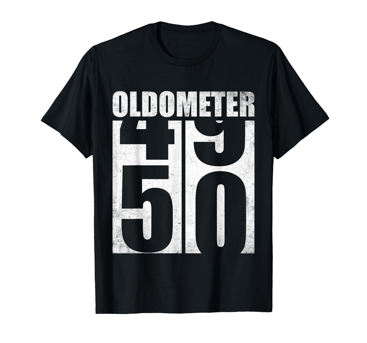 50Th Birthday Oldometer 49 50 Funny T-Shirt - Unique Graphic for Adults - T-Shirt, Sweatshirt, Hoodie