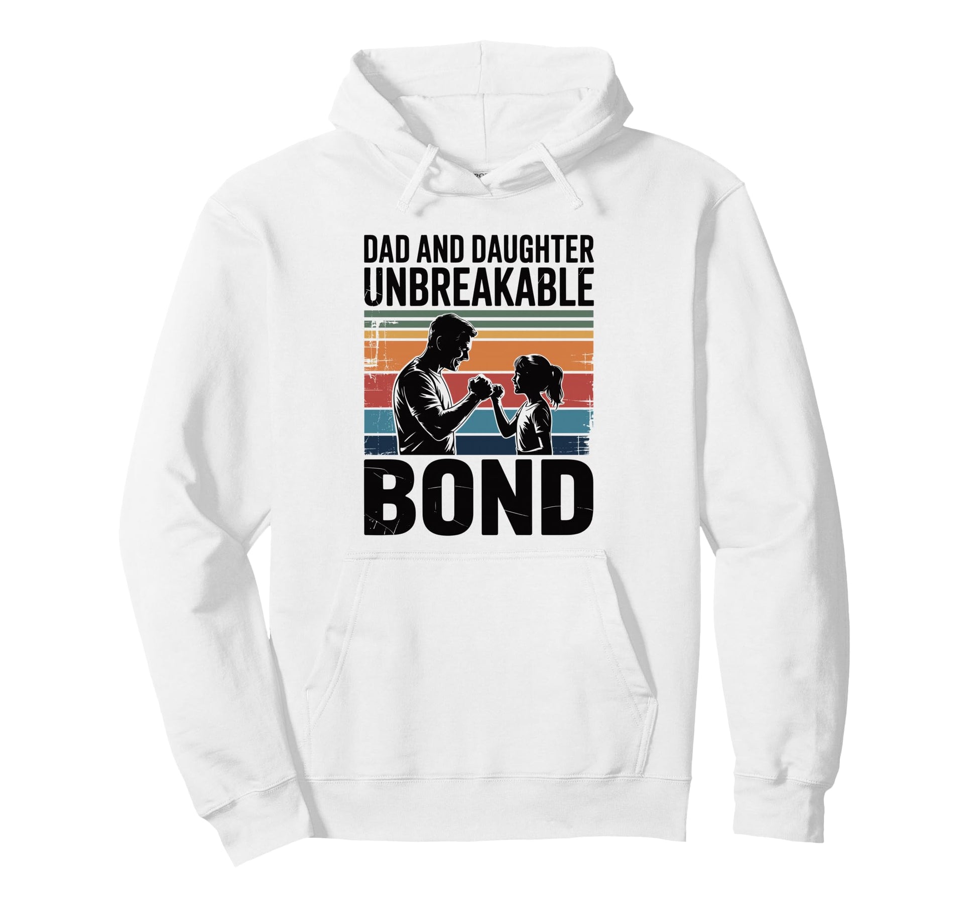 Dad And Daughter Unbreakable Bond Proud Hoodie - Custom Art Print Unisex - T-Shirt, Sweatshirt, Hoodie