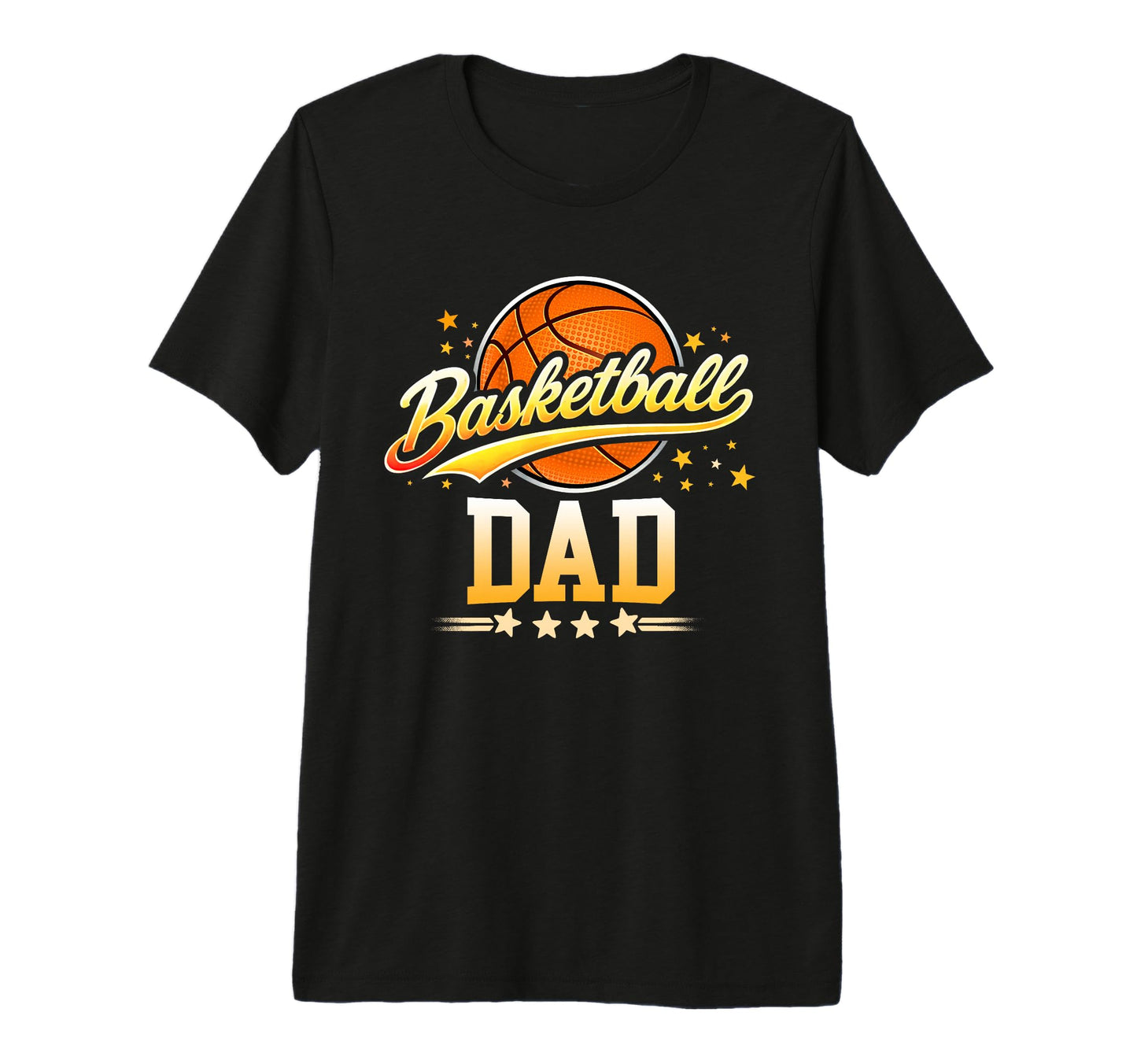 Basketball Dad Fathers Day Tri Blend T-Shirt - Aesthetic Graphic Unisex - T-Shirt, Sweatshirt, Hoodie