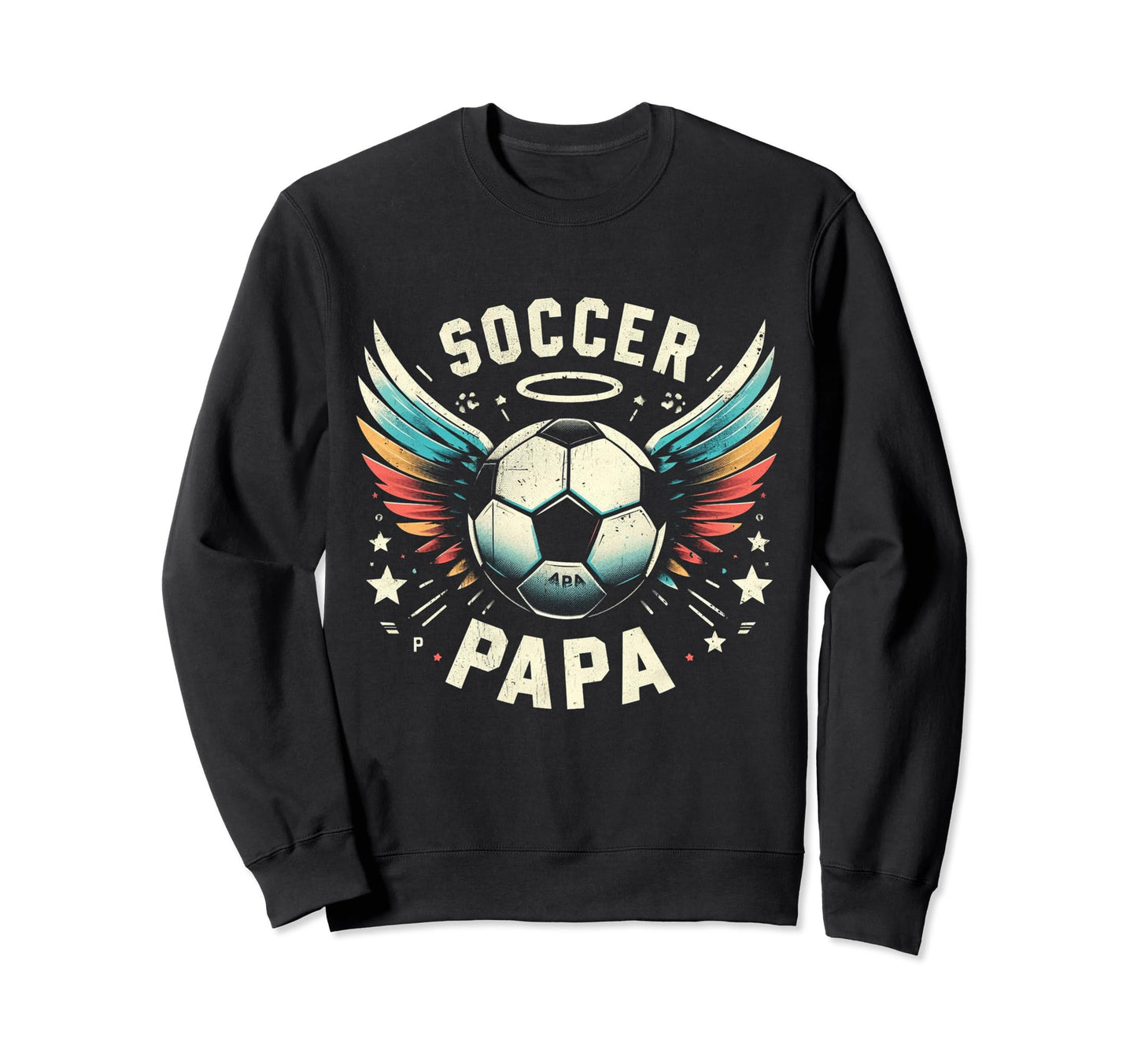 Soccer Papa Family Matching Dad Sweatshirt - Unique Graphic Men Women - T-Shirt, Sweatshirt, Hoodie
