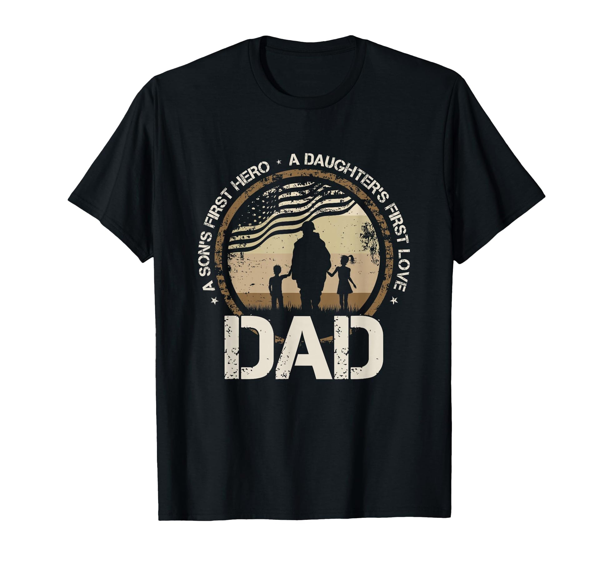 Sons First Hero Daughters First Love T-Shirt - Custom Art Print for Adults - T-Shirt, Sweatshirt, Hoodie