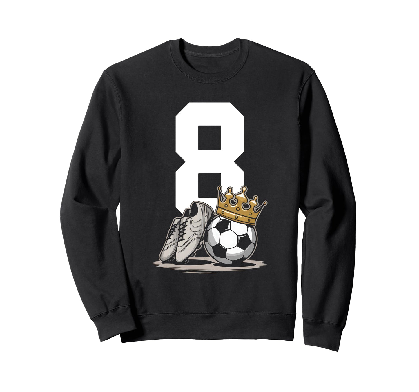 8 Soccer Birthday Gift Soccer Sweatshirt - Casual Everyday Wear for Adults - T-Shirt, Sweatshirt, Hoodie